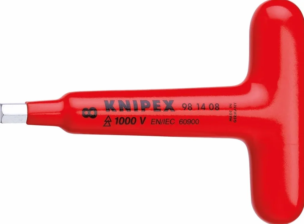 Knipex Wkrętak do śrub z rowkiem z rękojeścią poprzeczną 120 mm 98 14 08