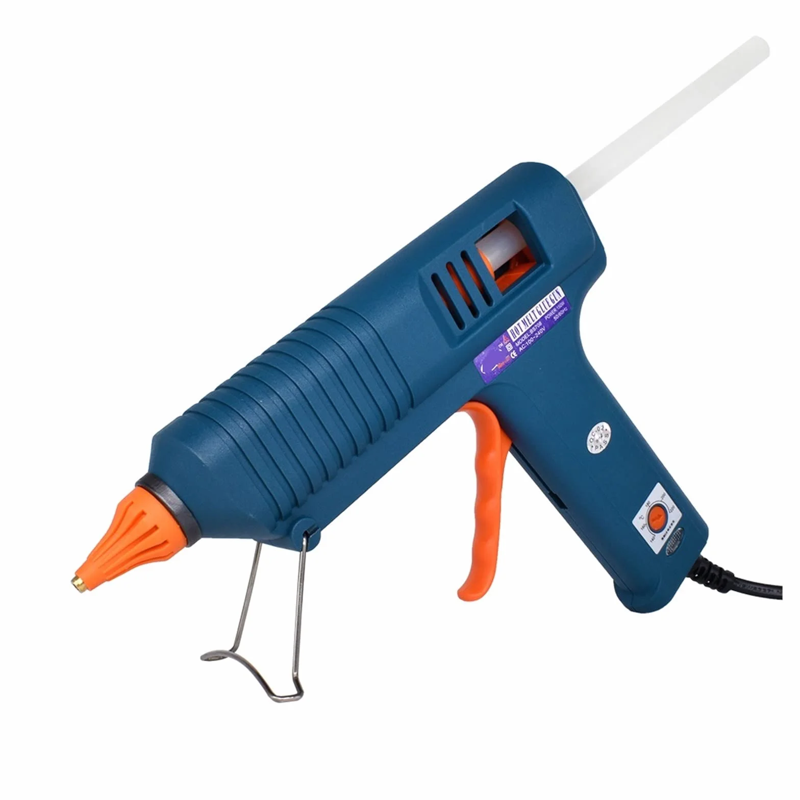 Narzędzia do klejenia na gorąco Pistolet do klejenia na gorąco 150 W, wymienna dysza, regulacja temperatury, użyj kleju w sztyfcie 11 mm, przemysłowy pistolet do klejenia do domu DIY, prezenty świątec