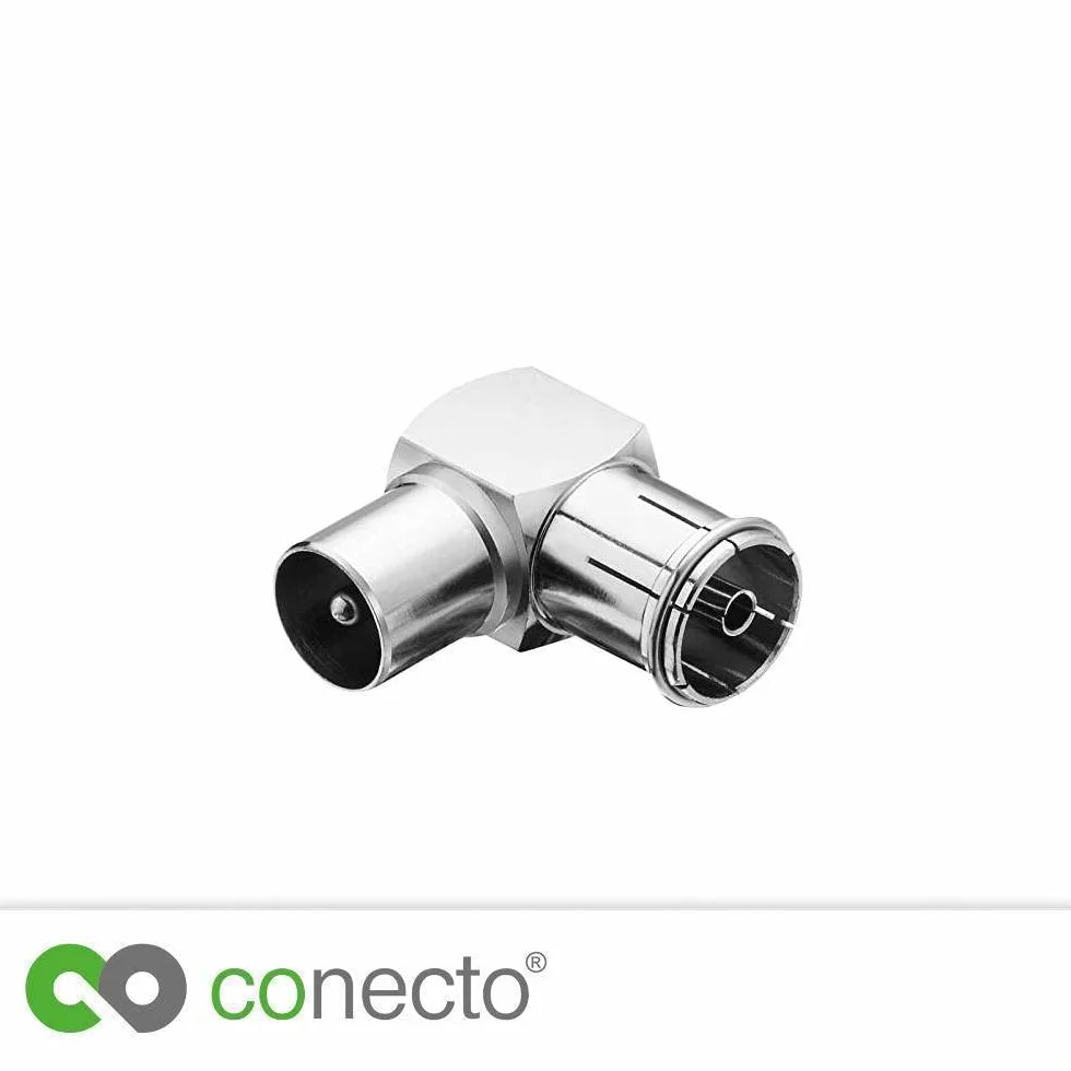 Conecto Adapter kątowy 90° IEC wtyczka gniazdo