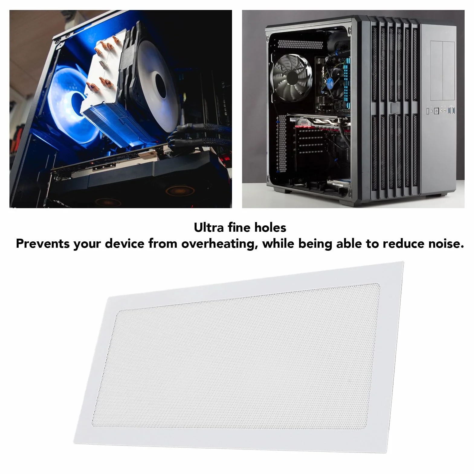 Filtr Przeciwpyłowy PC 140x280 mm, Siatka Magnetyczna z PVC, Obudowa DIY