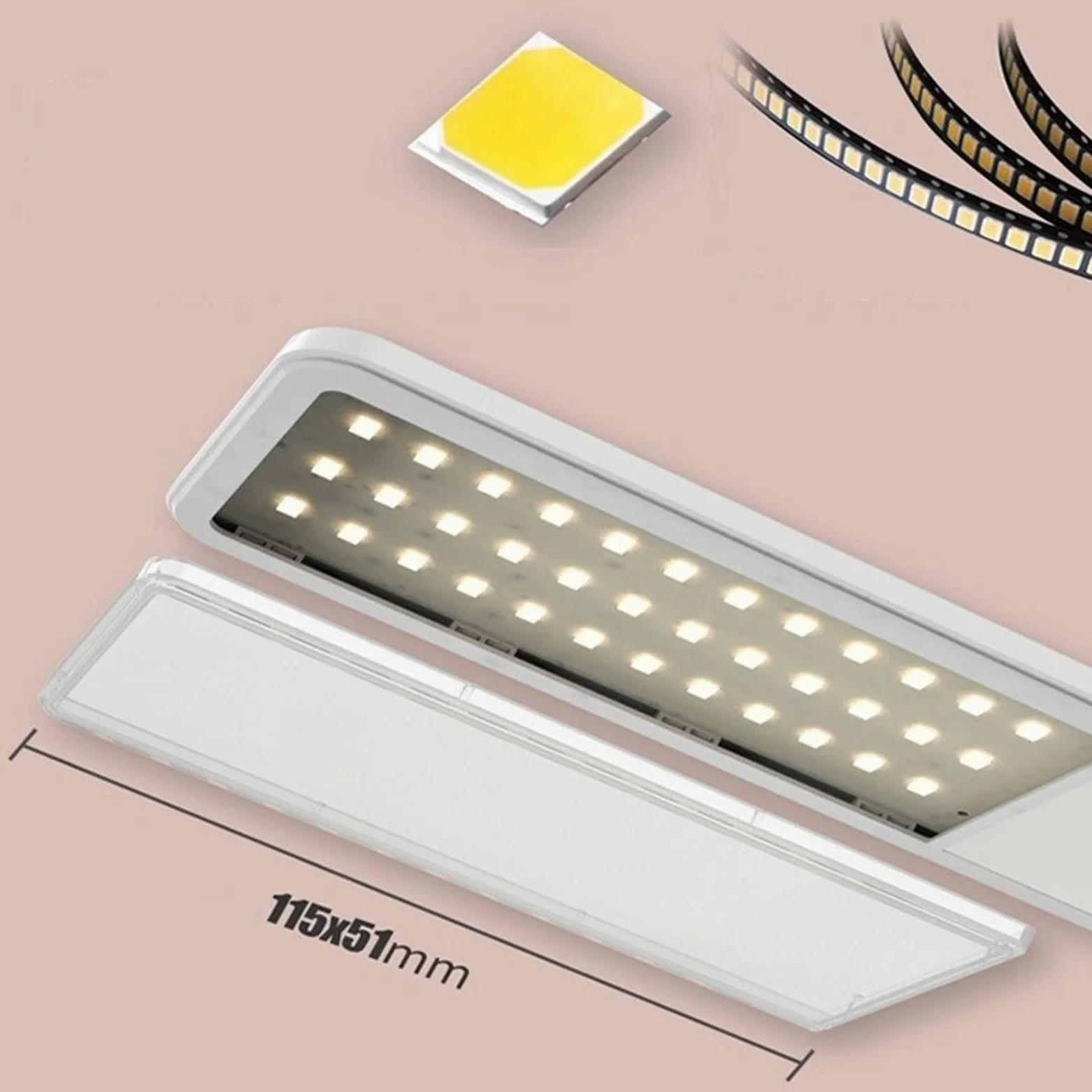 Lampka nocna Lampka biurkowa Przenośna składana lampa biurkowa, ściemniana lampa biurkowa LED z 5 trybami świecenia, lampa do nauki czytania z ochroną oczu i 2 portami ładowania USB Lampa stołowa