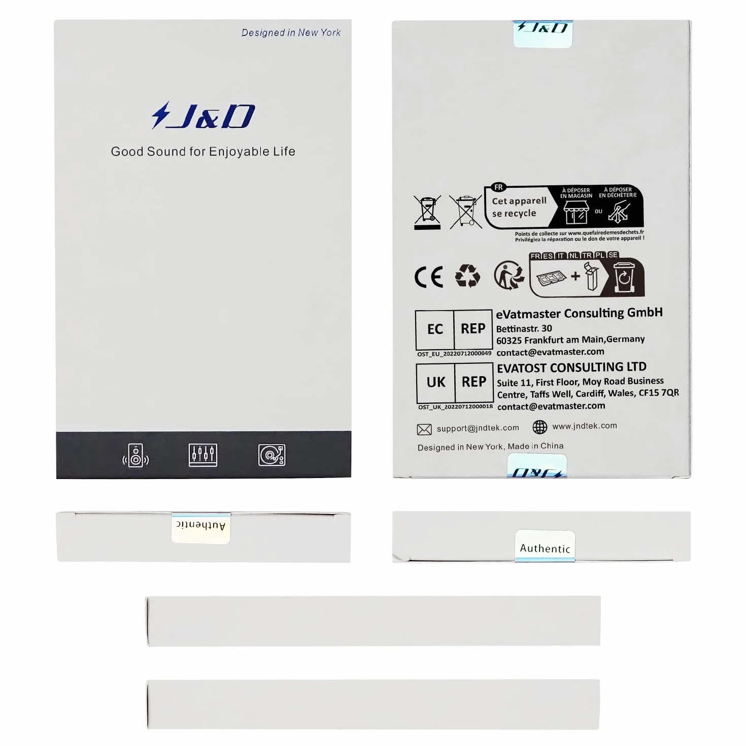 J&D Podwójny kabel TS na podwójny RCA, 0,9 m, adapter stereo audio