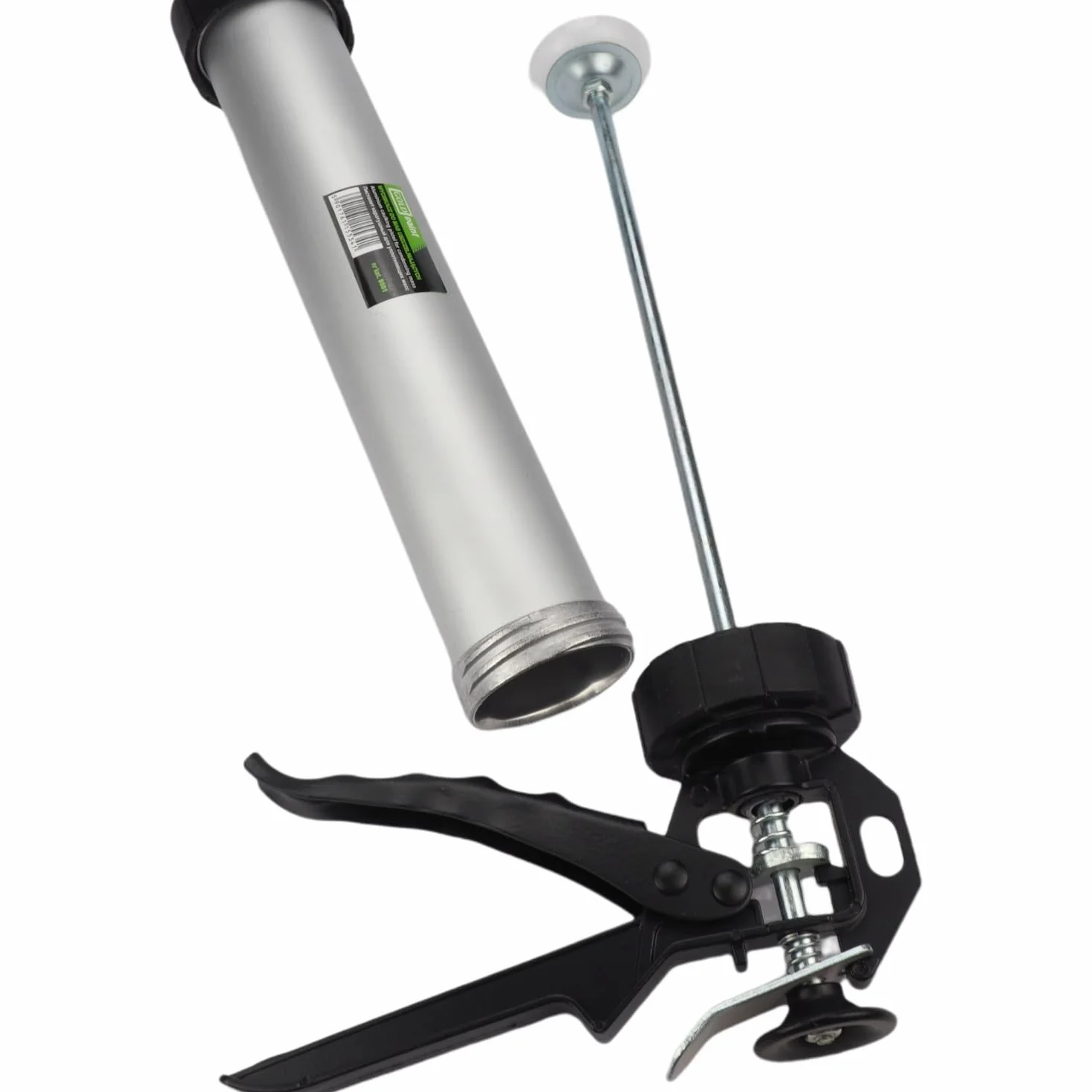 ToolSpace Profesjonalny Wyciskacz Pistoletowy 600 ml z Aluminium – Do Kartuszy i Naboi – Do Gęstych Mas, Silikonów, Klejów i Fug – Tłok Hartowany – Antykorozyjny – Ergonomiczny Uchwyt