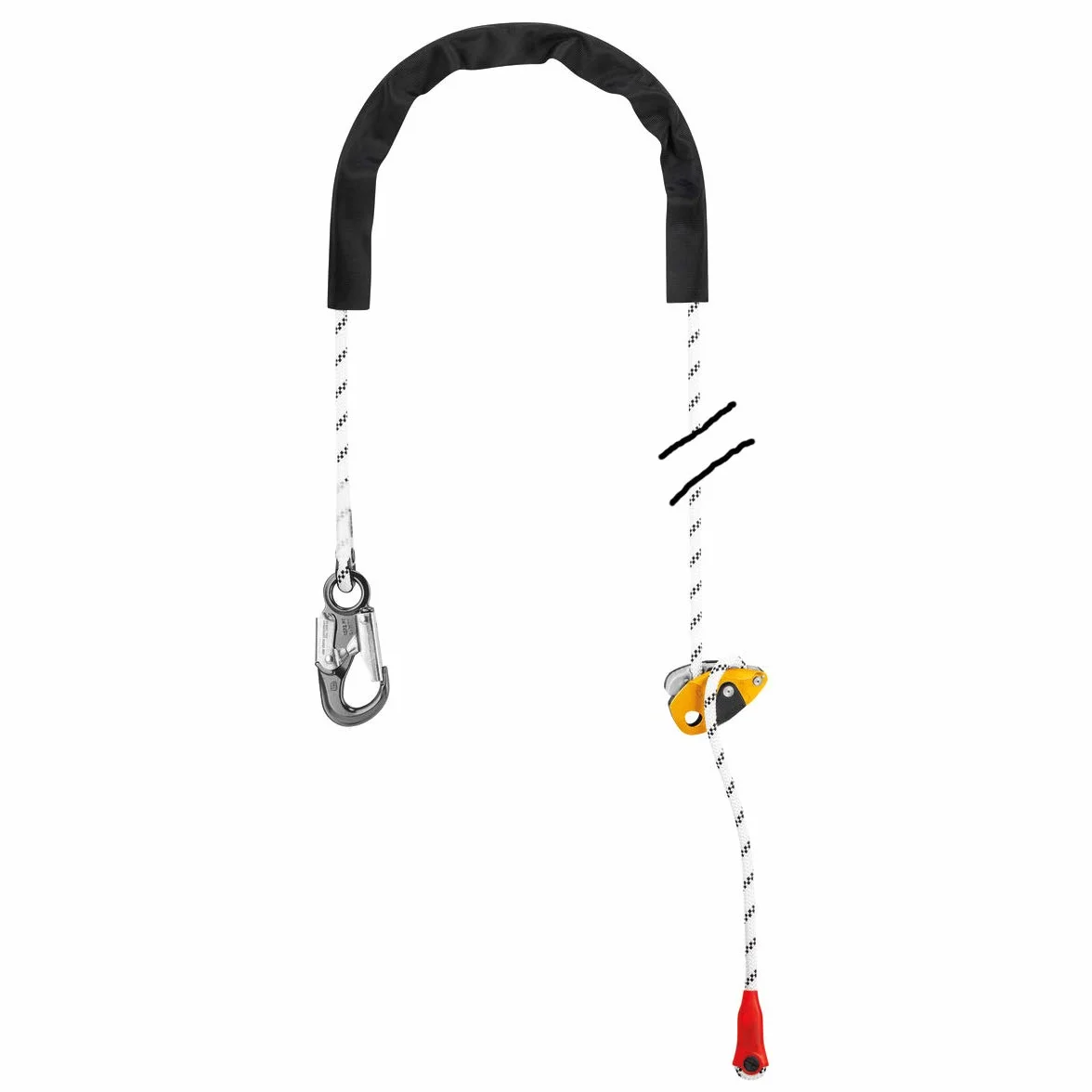 Petzl Unisex's Grillon hak wersja międzynarodowa akcesoria do wspinaczki, biały/żółty, UNI