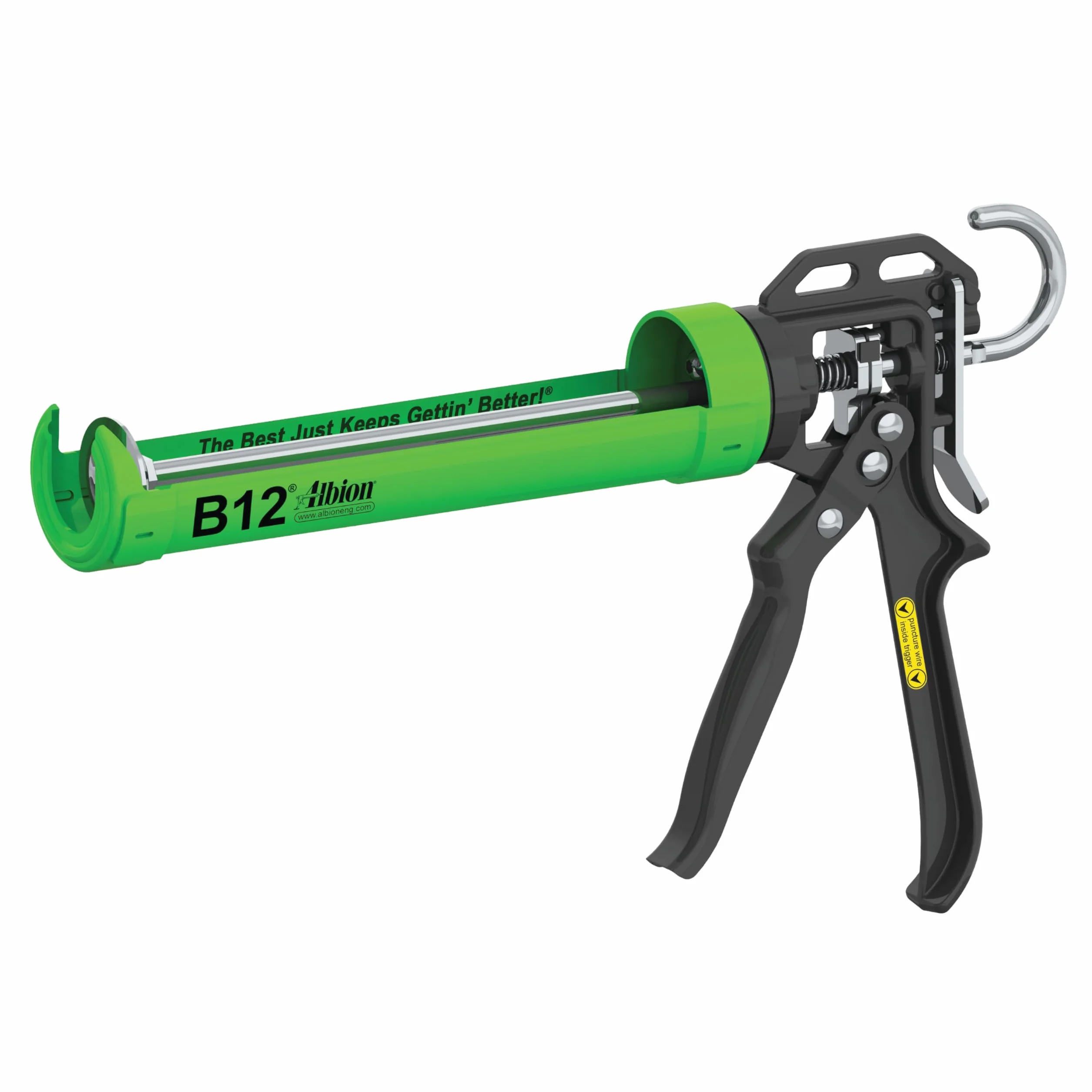 Albion Engineering B12 B-Line ręczny pistolet do uszczelniania kaset, 1/10 galon (10 uncji), napęd 12:1