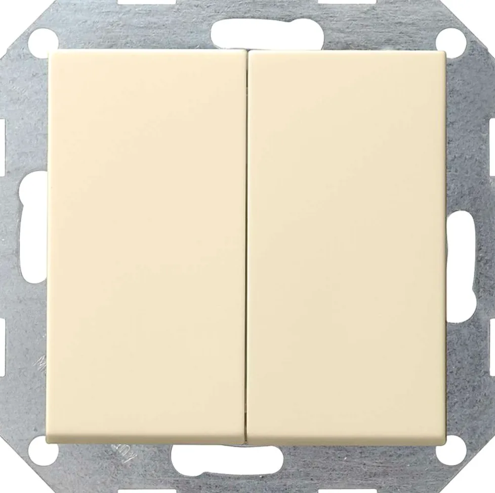 Gira 012501 przełącznik przyciskowy Serien System 55, kremowo-biały