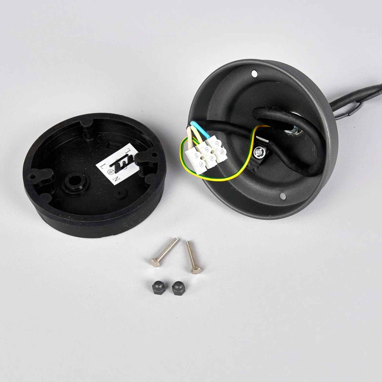 Lindby lampa wisząca zewnętrzna 'EDANA', kolor czarny, aluminium, żarówka E27