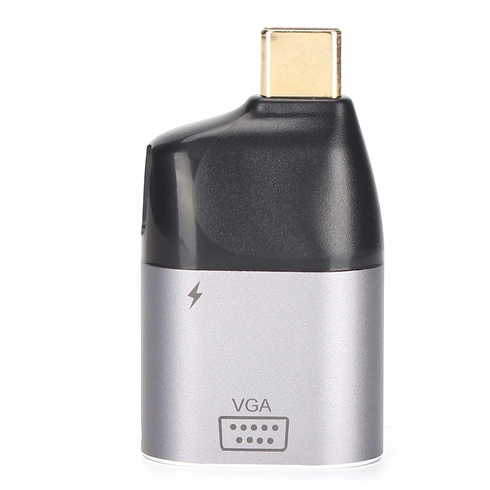 Shanrya Adapter USB C na VGA, przejściówka USB-C VGA kompatybilna z Windows Android OS X
