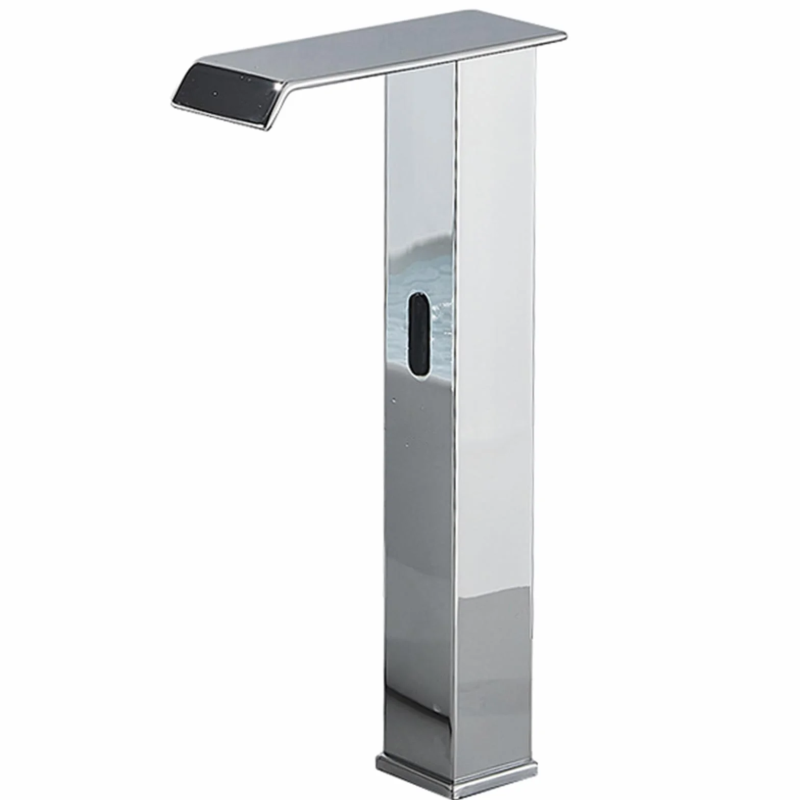 Automatyczny mosiężny kran łazienkowy z czujnikiem wody chromowany kran mieszający zlew wysoki łuk na podczerwień bezdotykowy kran do umywalki nowoczesny design łazienki