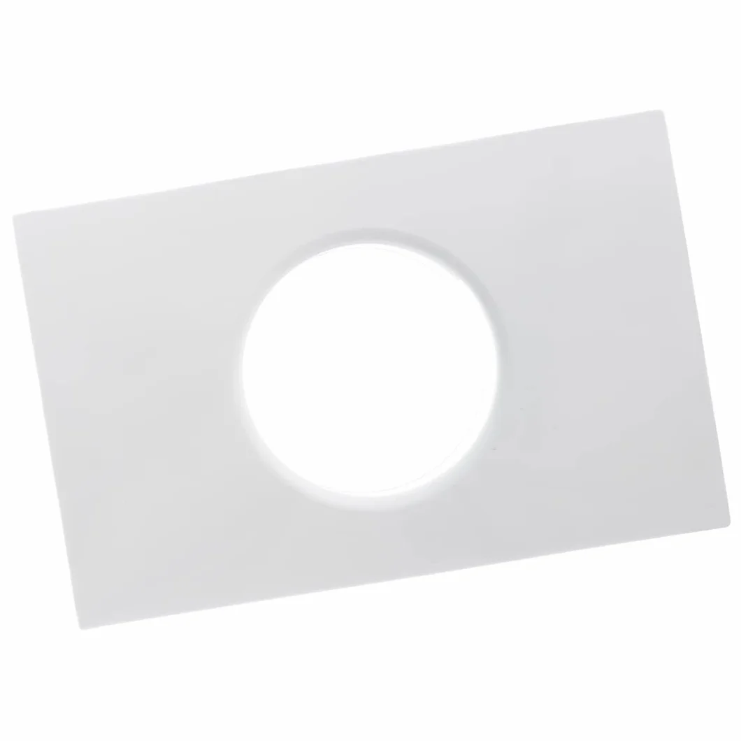 125 mm / 5-calowe proste złącze kanałowe z kołnierzem - okrągłe kanały PVC - rura wentylacyjna - płyta ścienna