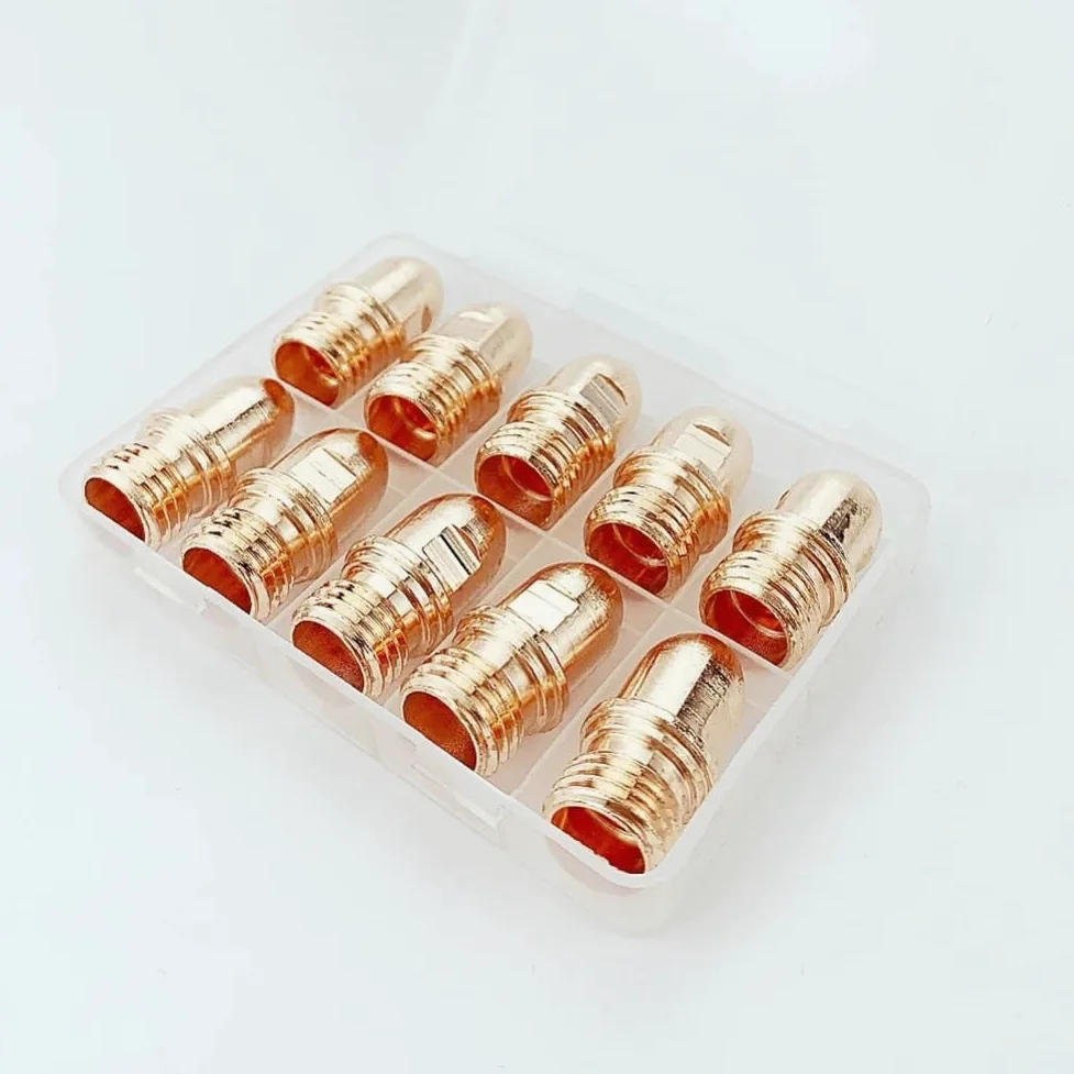 PD0101 końcówka (1.1 1.4 1.7 1.9mm) 10 sztuk i PR0101 elektroda 10 sztuk A101 A141 do palnika do cięcia plazmowego typu Trafimet części eksploatacyjne (Color : PD0101-19 1.9mm)
