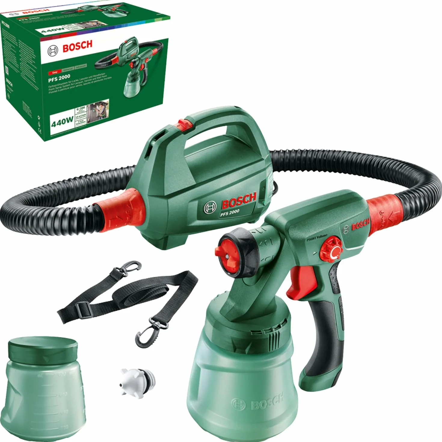 Bosch 603207300 System Natryskowy, 440 W, 240 V, Czarny/Zielony, ‎25 x 36 x 24.8 cm; 2 kg