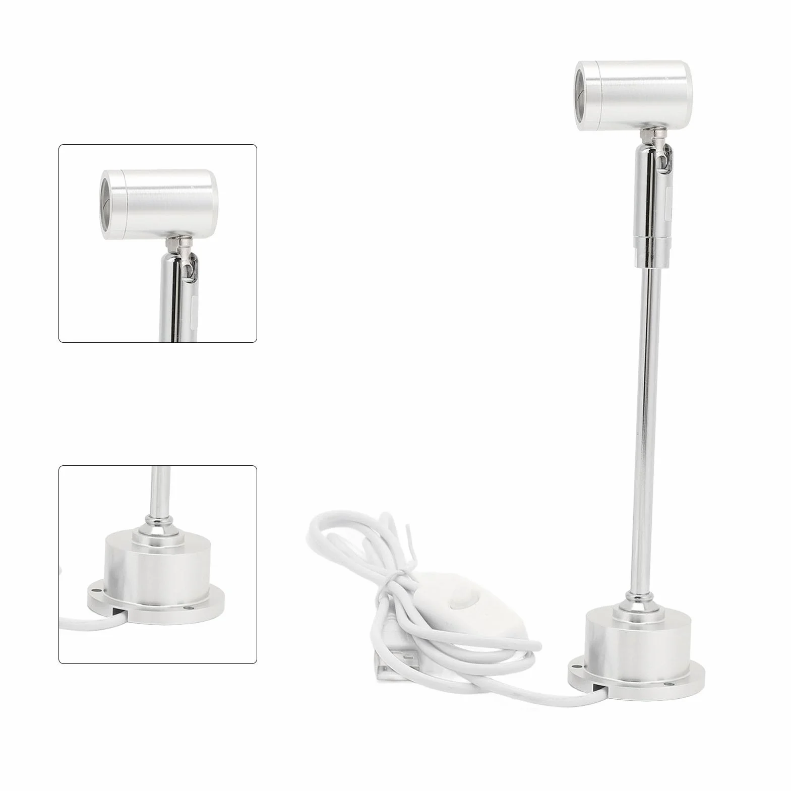 Ejoyous Wystawowa, Mini Reflektor Punktowy do Oświetlenia Szafki Wystawowa USB 5V do Obrazów Wystawa Biżuterii (Ciepłe oświetlenie)