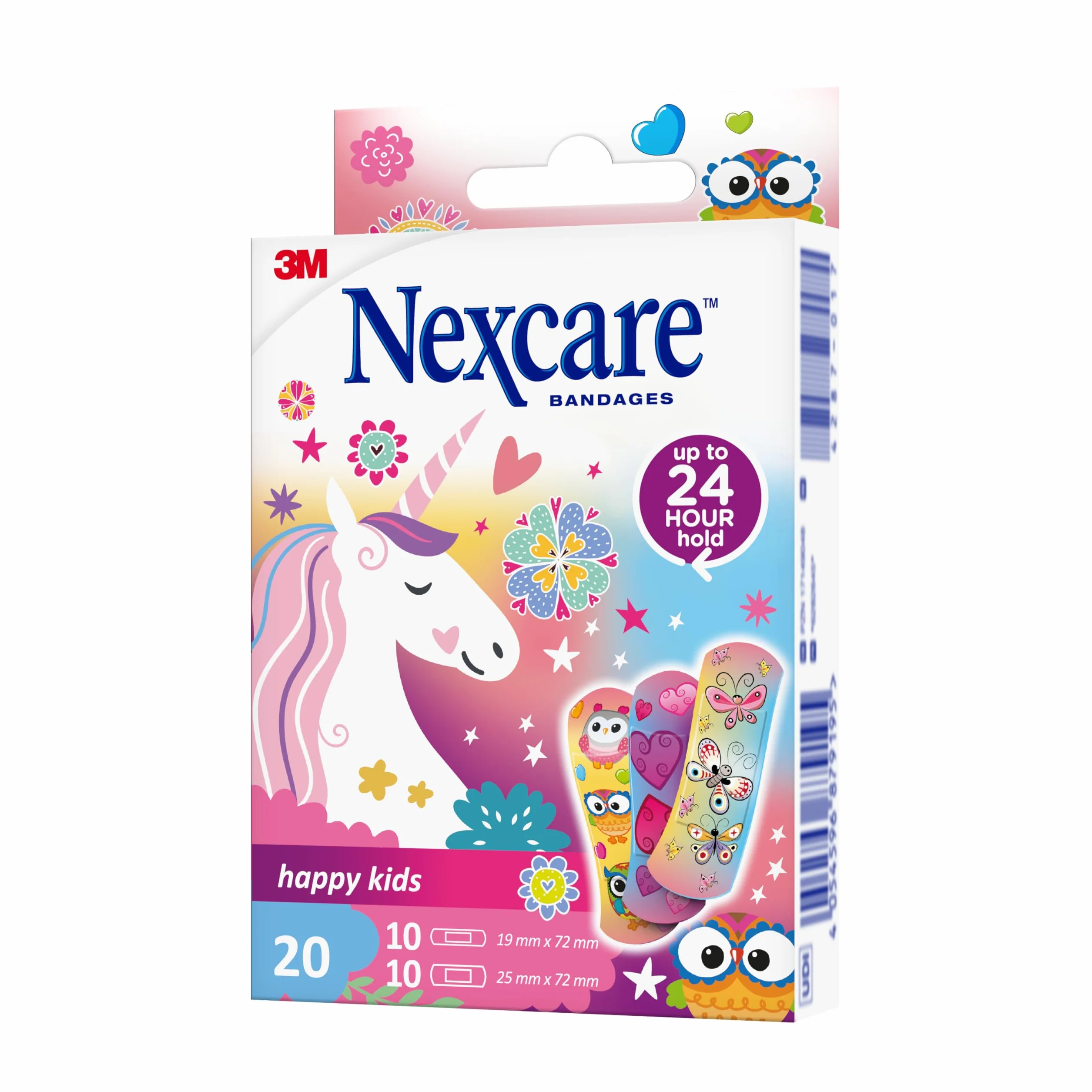 Nexcare Happy Kids Magic Różne paski, 20 sztuk