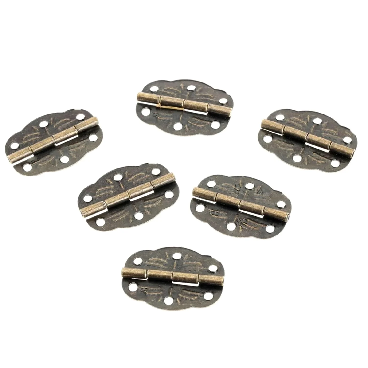 20 sztuk 30x22mm antyczne meble dekoracyjne zawiasy do drewnianego prezentowego pudełka z biżuterią Decor okucia sprzęt meblowy ze śrubą