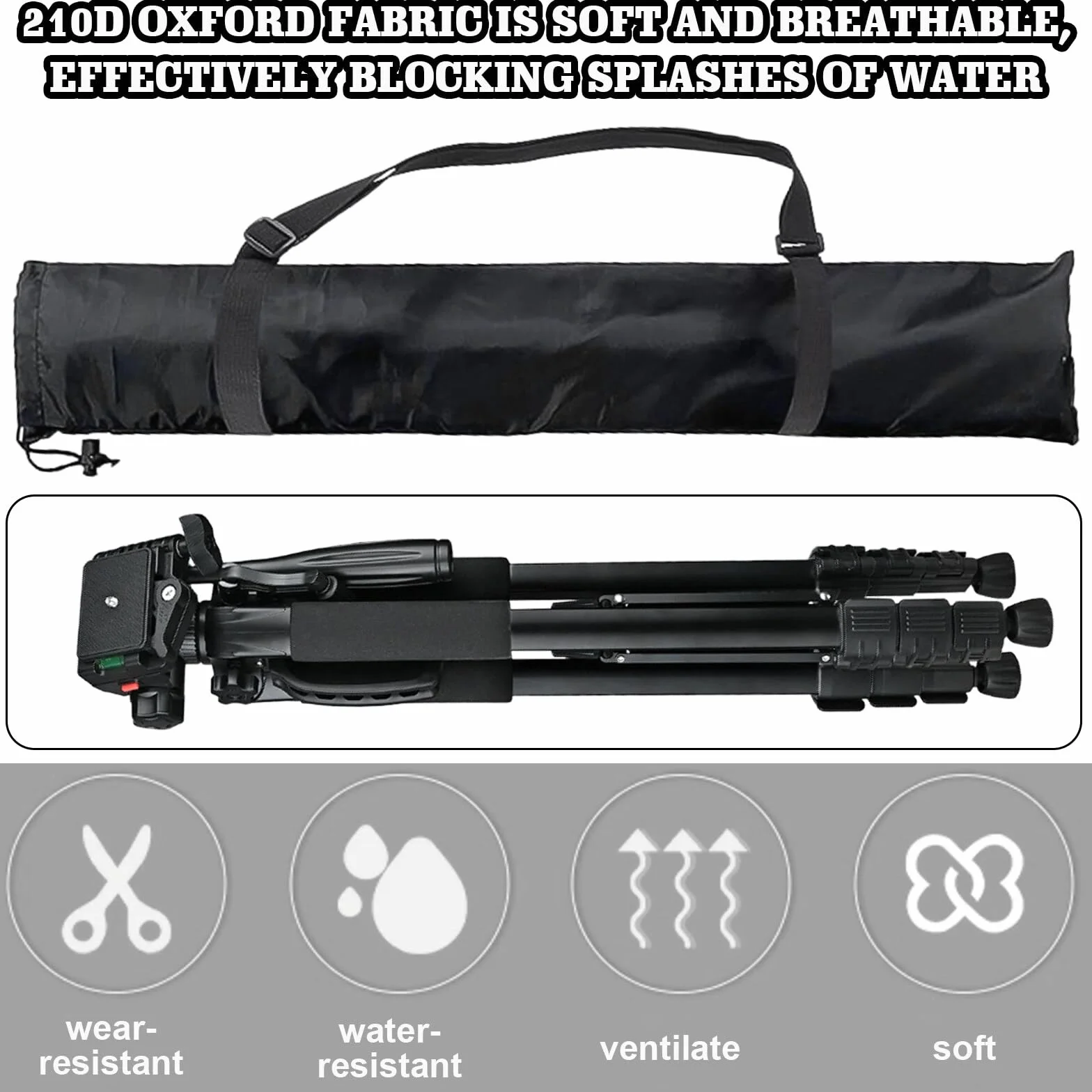 Torba na Statyw Nylonowa 120 cm 2 Sztuki Stojak Świetlny Transportowa