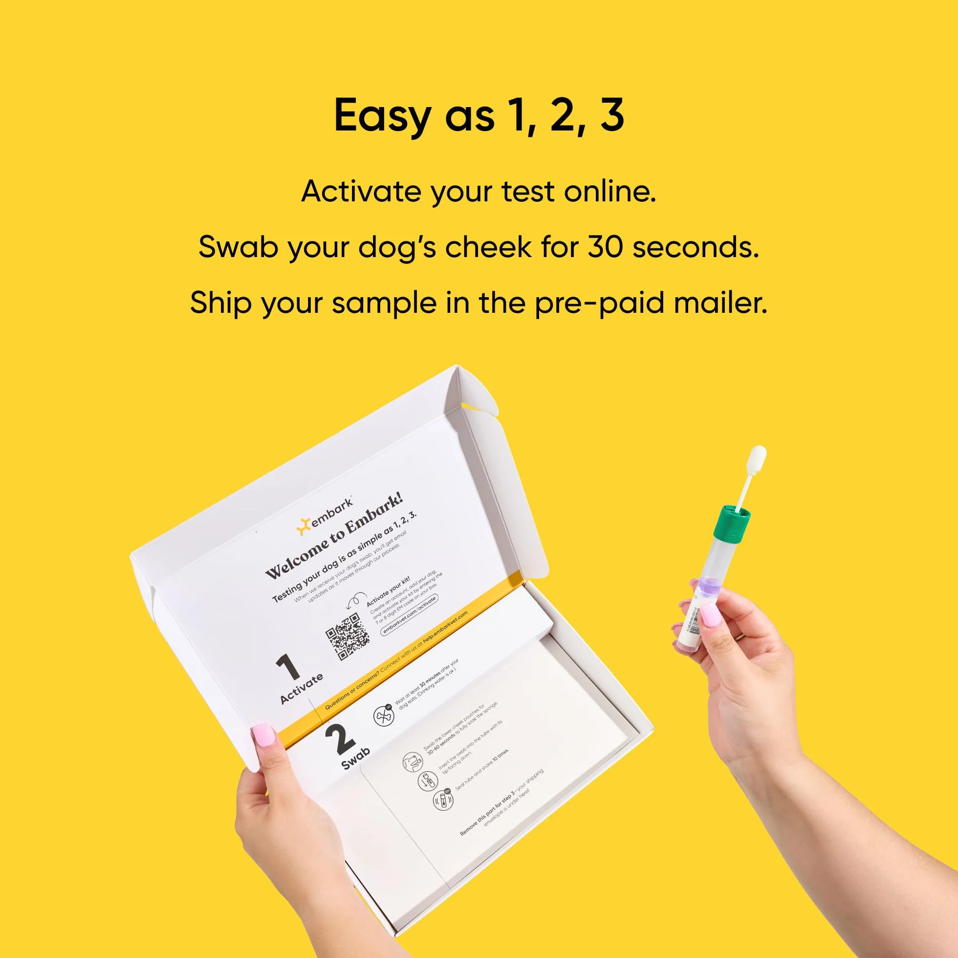 Embark Test DNA dla psów, zestaw do identyfikacji ras