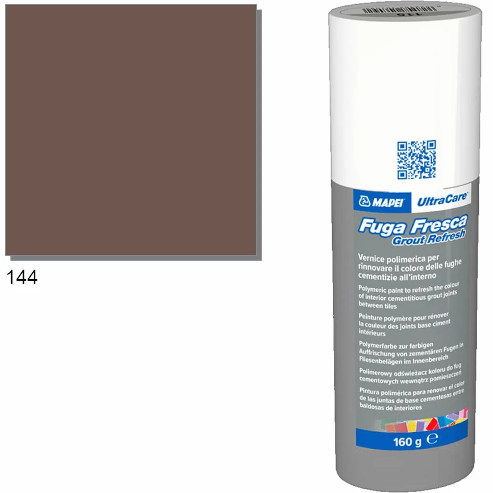 Mapei Ultracare FUGA FRESCA 160g - kolor 144 Czekolada - farba polimerowa do odnowienia koloru spoin cementowych