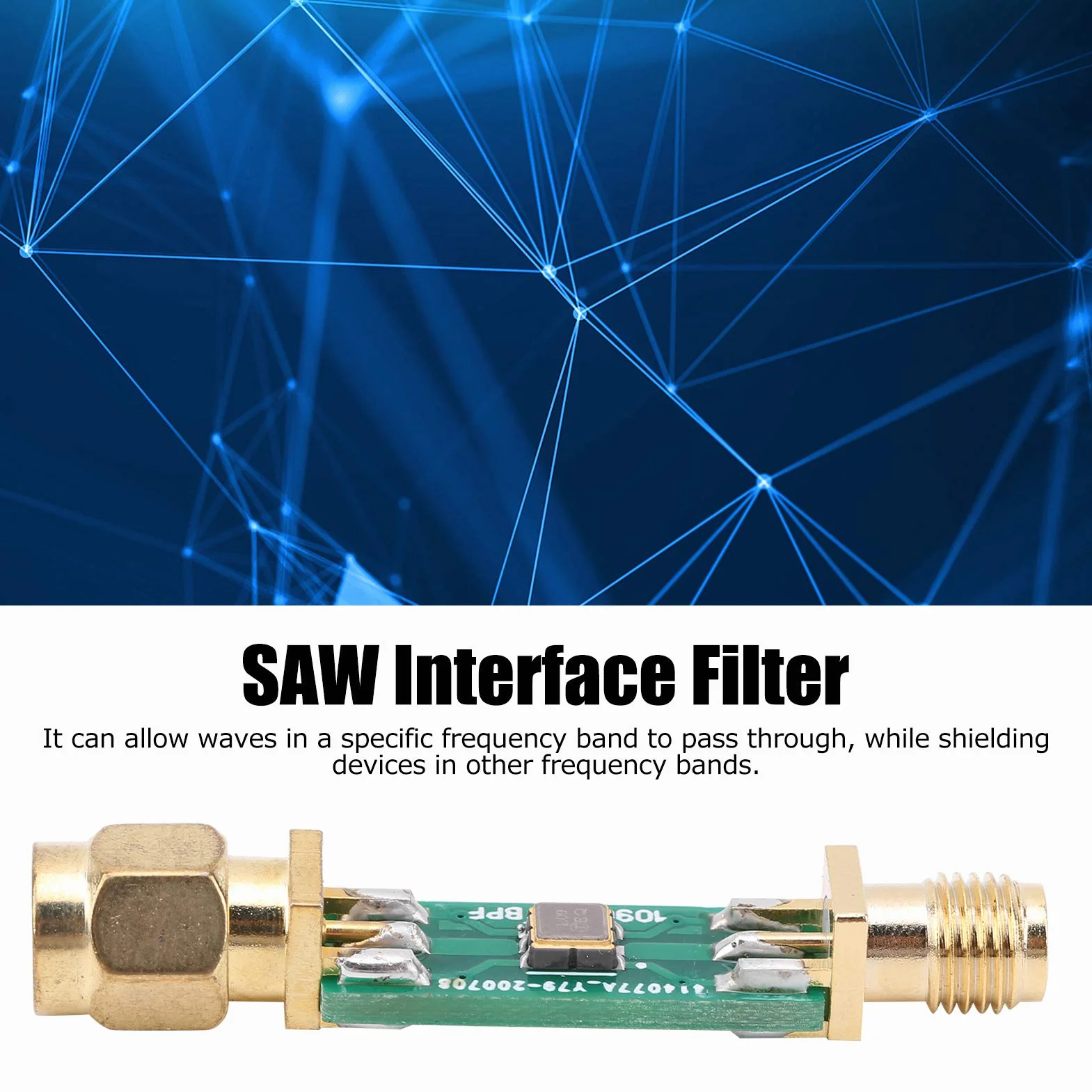 Filtr pasmowy BPF 1090 MHz, filtr anty-zakłóceniowy PCB, komponenty elektroniczne