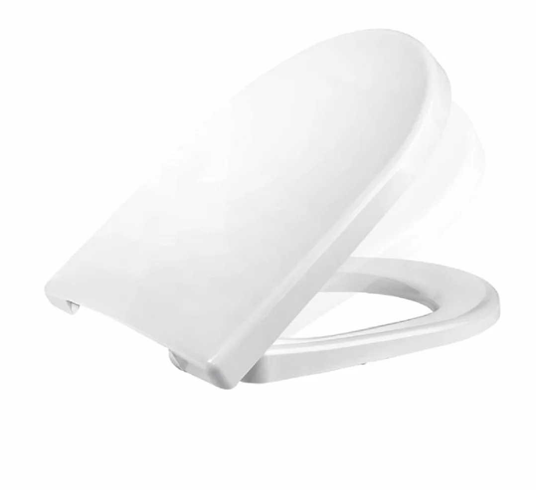 RAMM Deska sedesowa kompatybilna z V&B O-Novo, deska sedesowa wykonana z antybakteryjnego tworzywa Duroplast, SoftClose, Biała