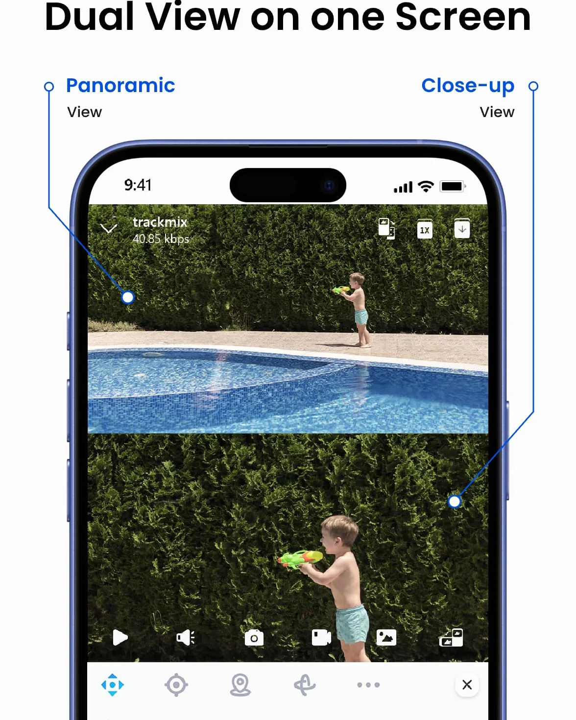 Reolink TrackMix PoE Kamera Bezpieczeństwa 4K Dual-Lens PTZ z 6-krotnym Zoomem Hybrydowym, Obrotem 355°, Pochyleniem 90°