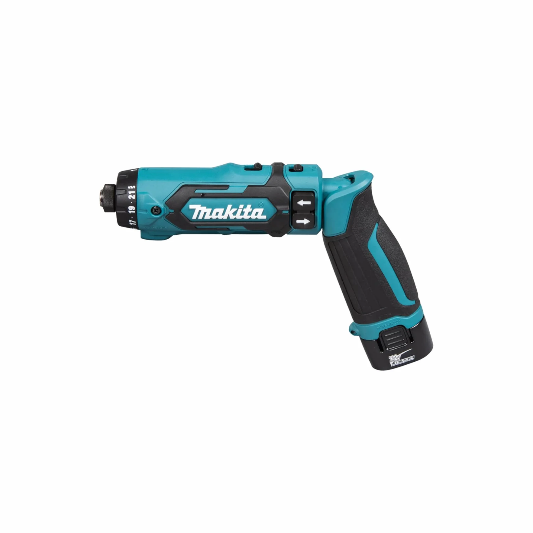 Makita DF012DSE Akumulatorowa Wkrętarka Przegubowa 7,2 V 30 W Czarny/Niebieski