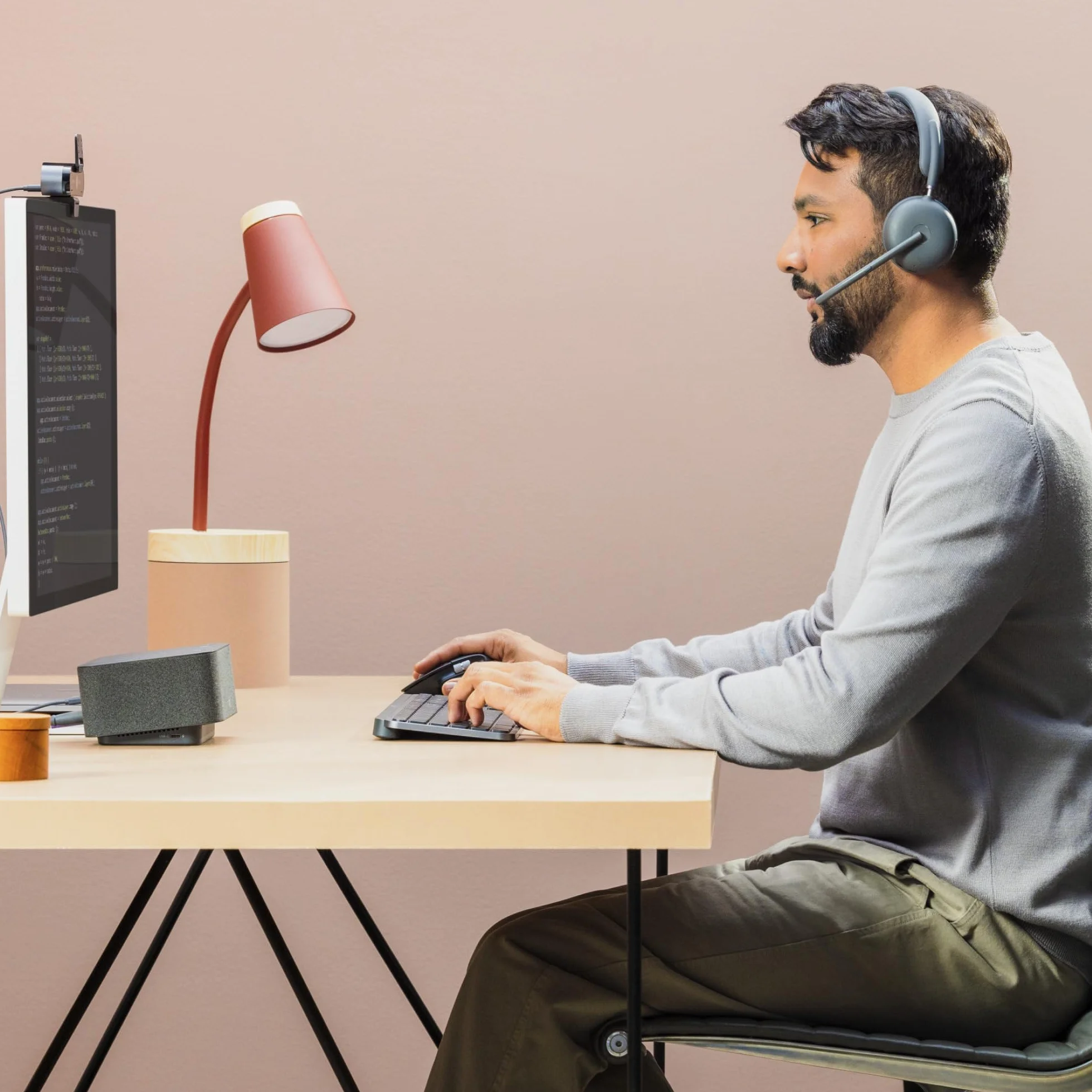 Logitech Zone Wireless 2 Premium zestaw słuchawkowy z redukcją szumów z hybrydowym ANC, Bluetooth, USB-C, USB-A, certyfikat Zoom, Google Meet, Google Voice, Fast Pair, grafitowy