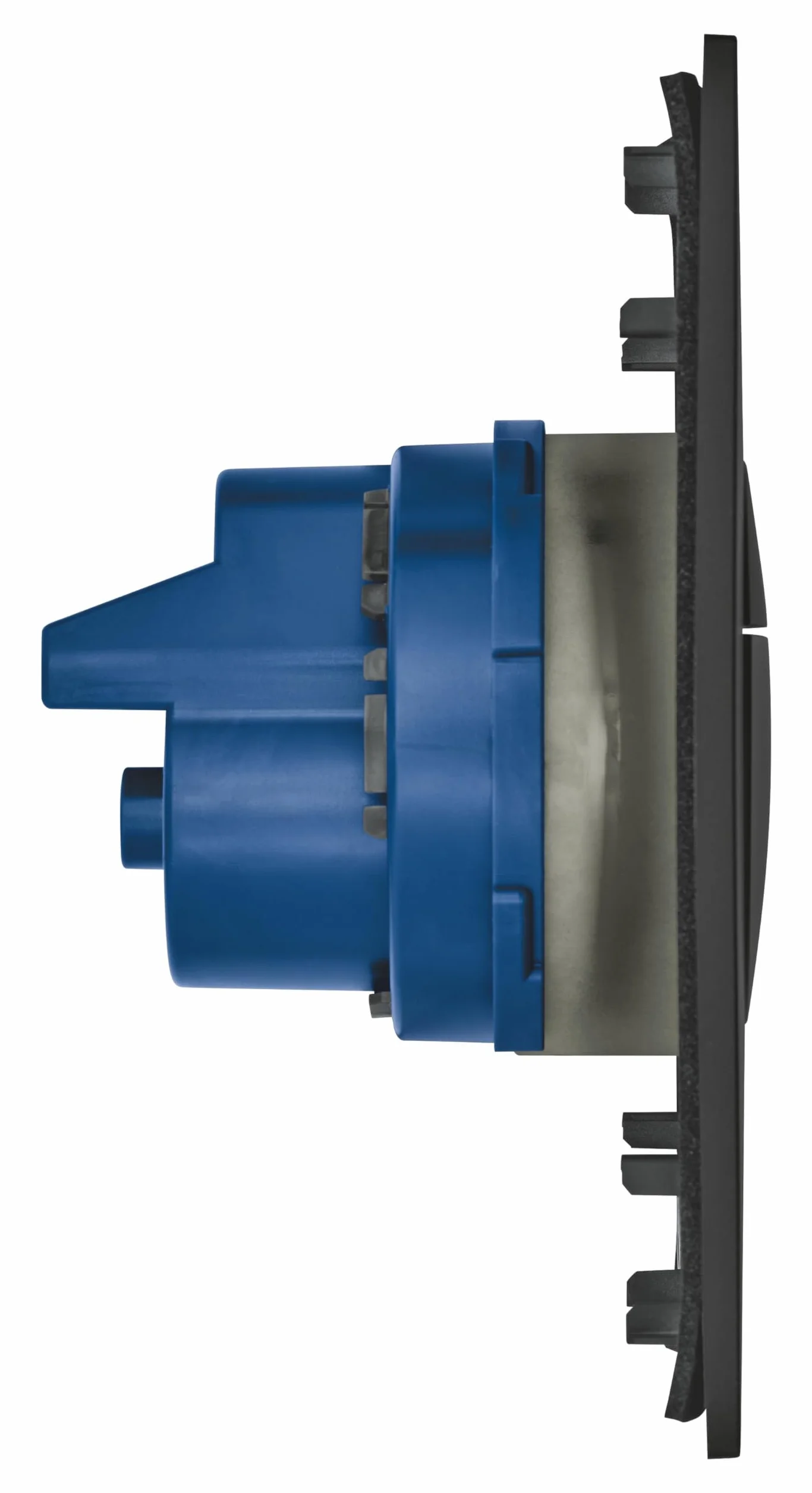 GROHE Nova Cosmopolitan - płyta osłonowa (130 x 172 mm, oszczędność wody, do 2-krotnego uruchomienia i uruchomienia i zatrzymania), phantom black, 37601KF0