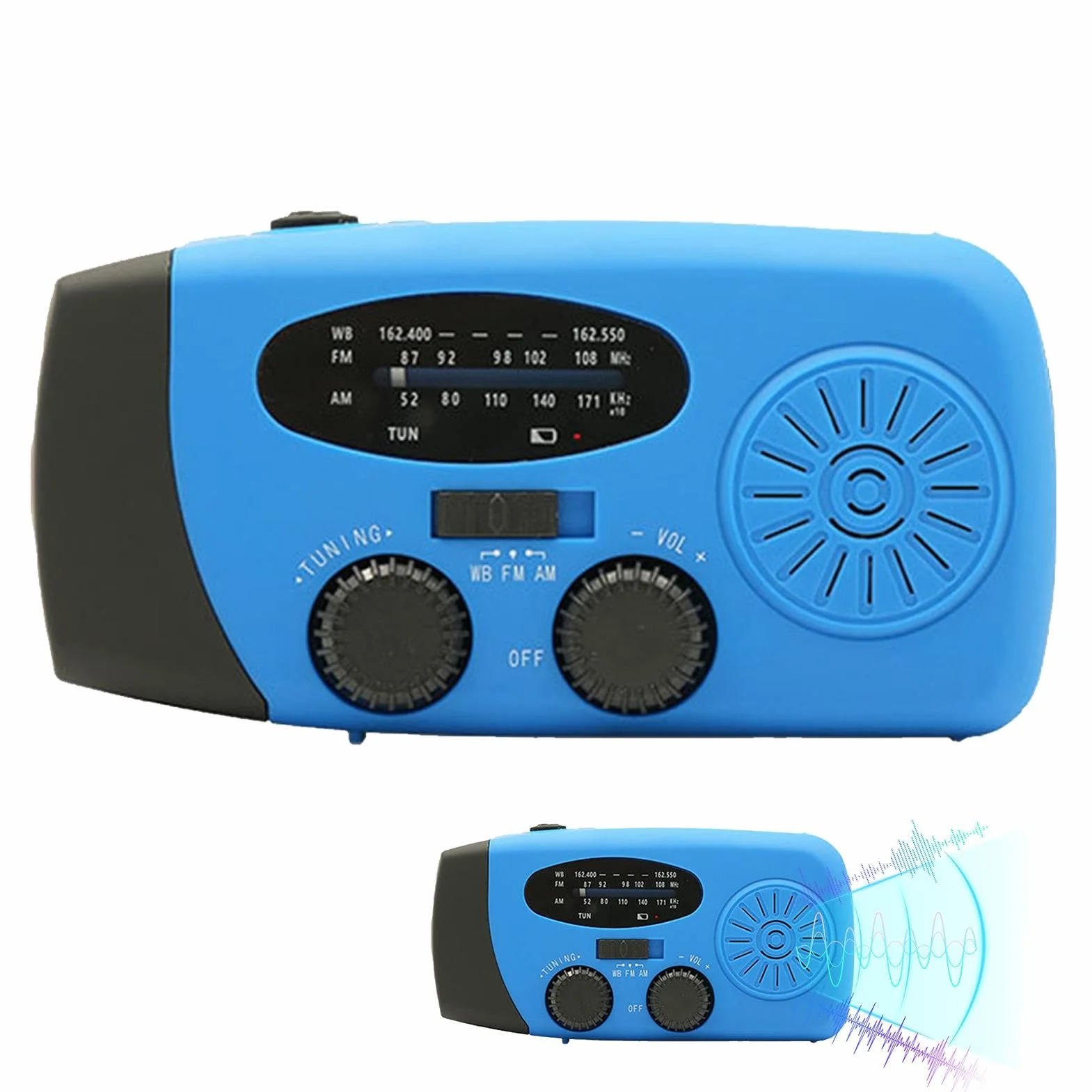 Wielofunkcyjne radio pogodowe, przeno?ne radio, radio solarne i korbowe, radio AM/FM, radio z korb? r?czn? USB, uniwersalne ?ród? zasilania do reagowania na katastrofy i przygody na ?wie?ym powietrzu