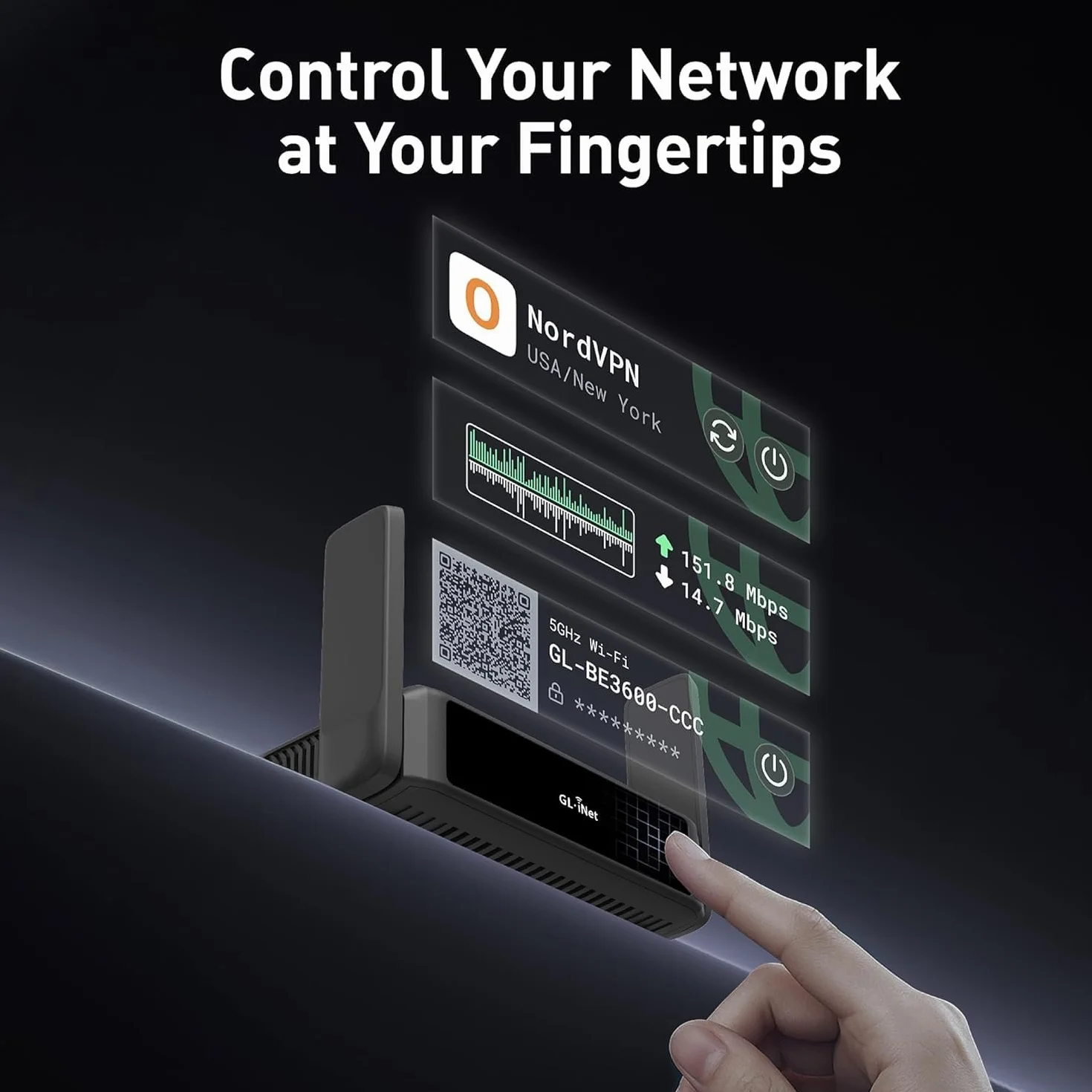 GL.iNet GL-BE3600 Slate 7 Przenośny Router Podróżny Wi-Fi 7 Gigabit OpenVPN Wireguard