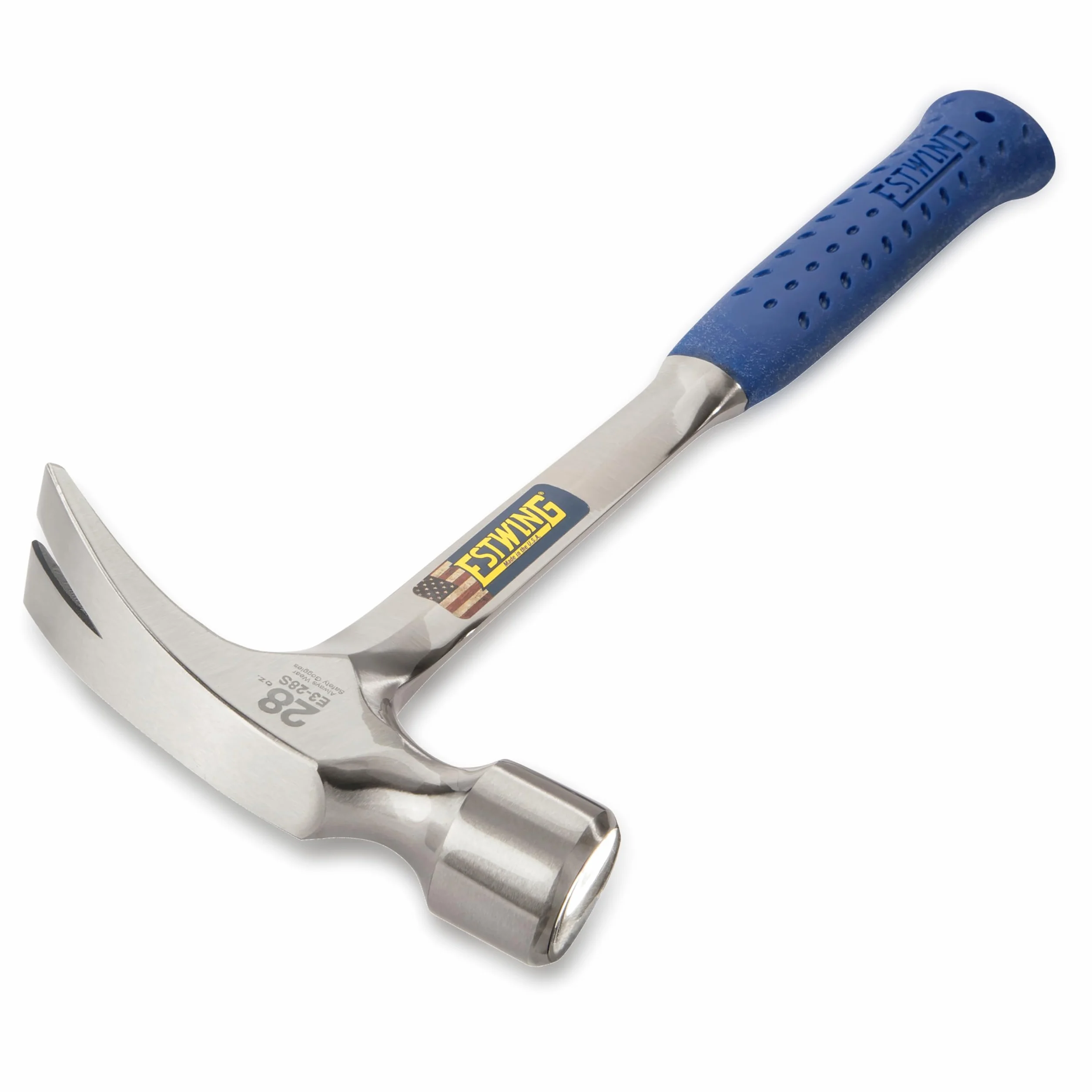 Estwing E3/28s Prosty młotek do oprawienia pazurów - Vinyl Grip 793.8 g