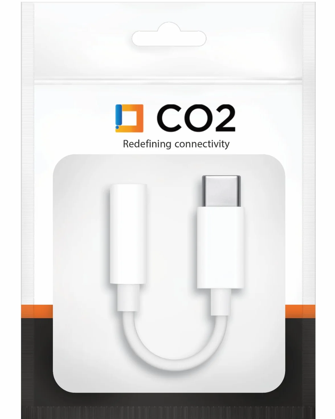 CO2 Adapter USB-C do Mini Jack 3,5 mm AUX z Przetwornikiem DAC 128 kHz HD, Hi–FI Najwyższa Jakość Dźwięku, Biały, Kabel Kompatybilny z iPhone 16, 15, Pro, Max, Plus, MacBook, iPad Pro, Samsung (DAC)