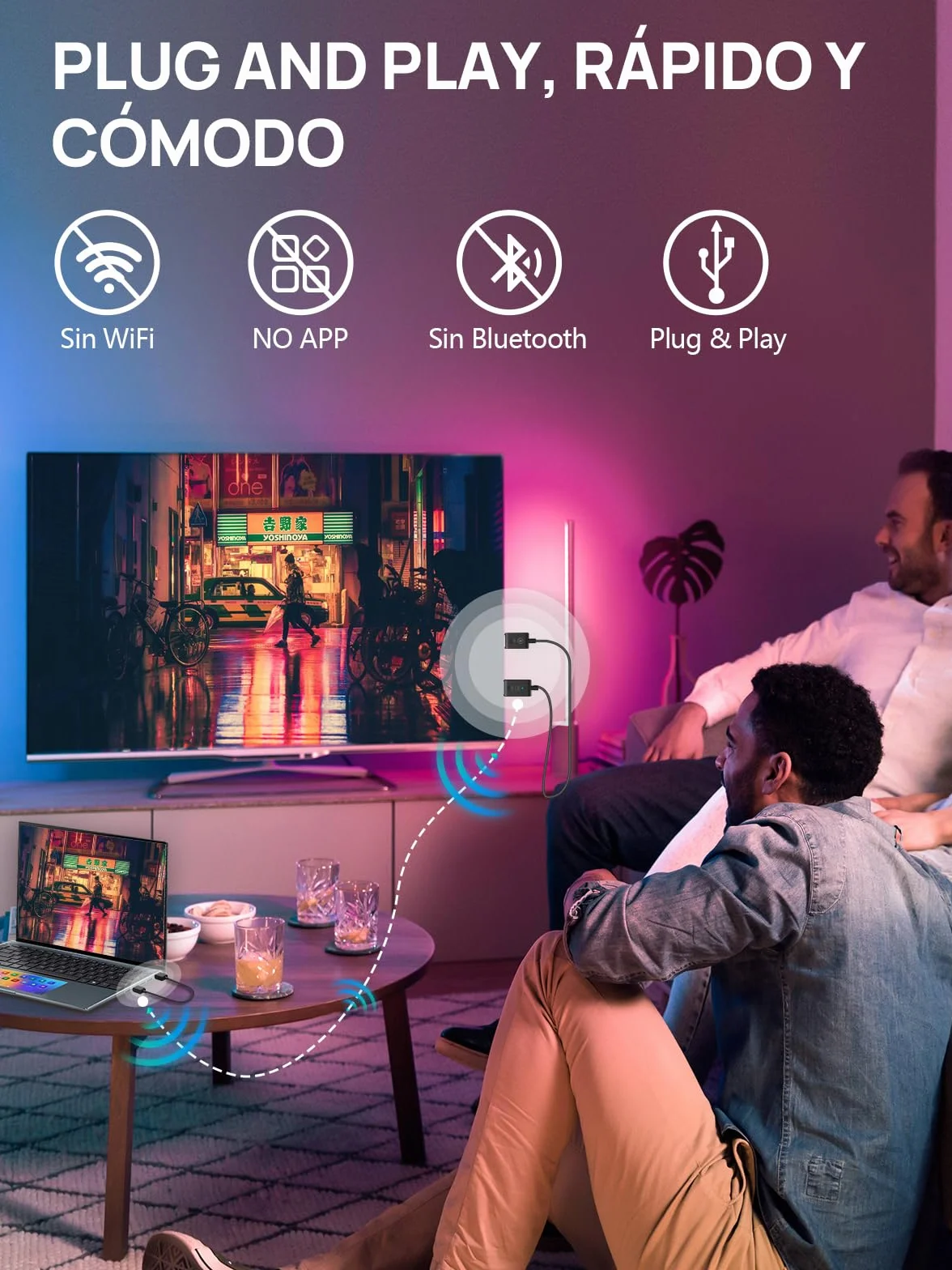 Moman Bezprzewodowy HDMI CS6, 1080P Nadajnik i Odbiornik 50m/165FT 5Ghz Wireless Video Projection dla Monitor PC HDTV Kamera PS4 Projektor