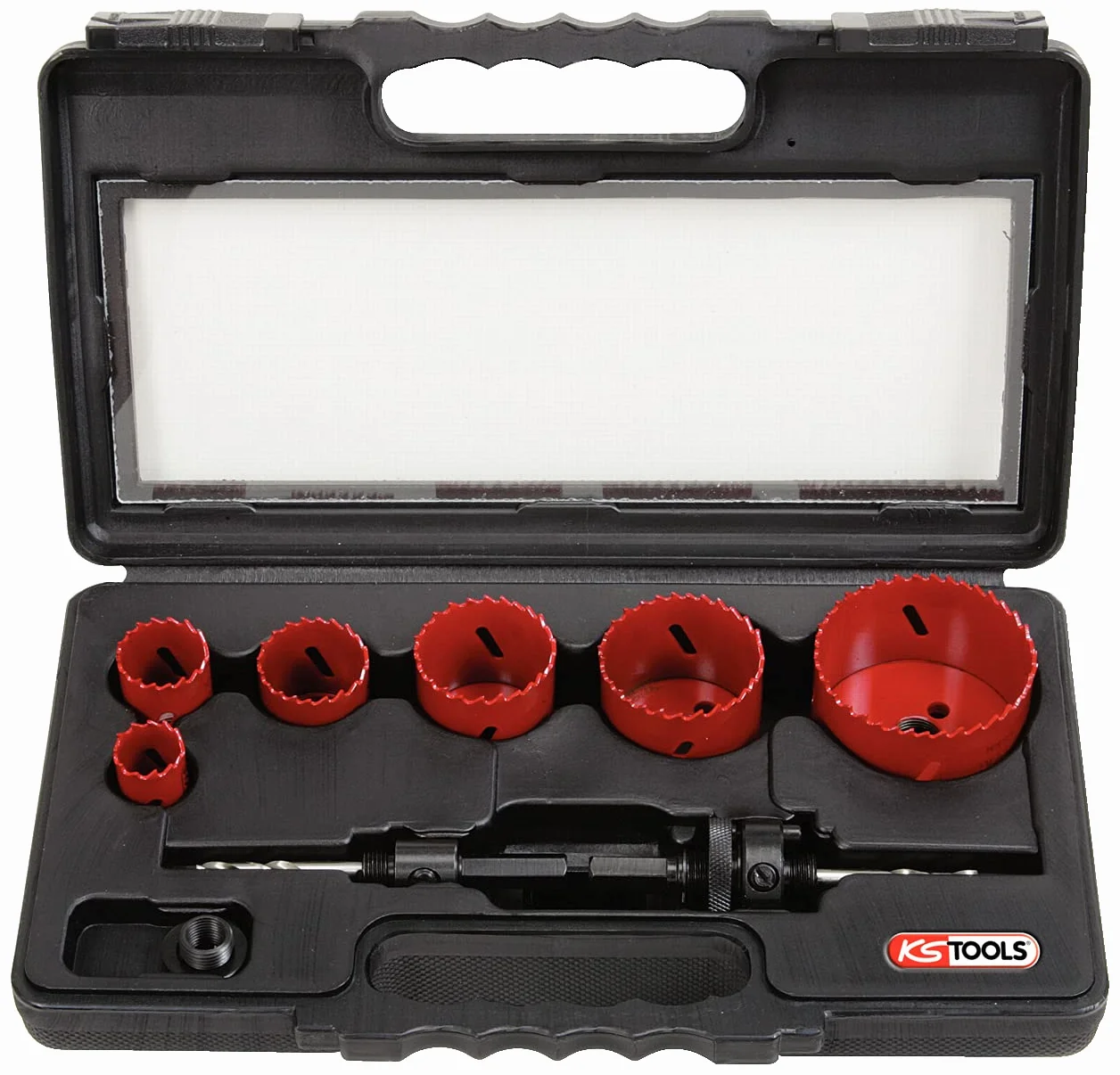 KS Tools 129.5550 otwornice, 6 sztuk, dla elektryków (DE) 22/29/35/44/51/(DE) (DE) 68 mm