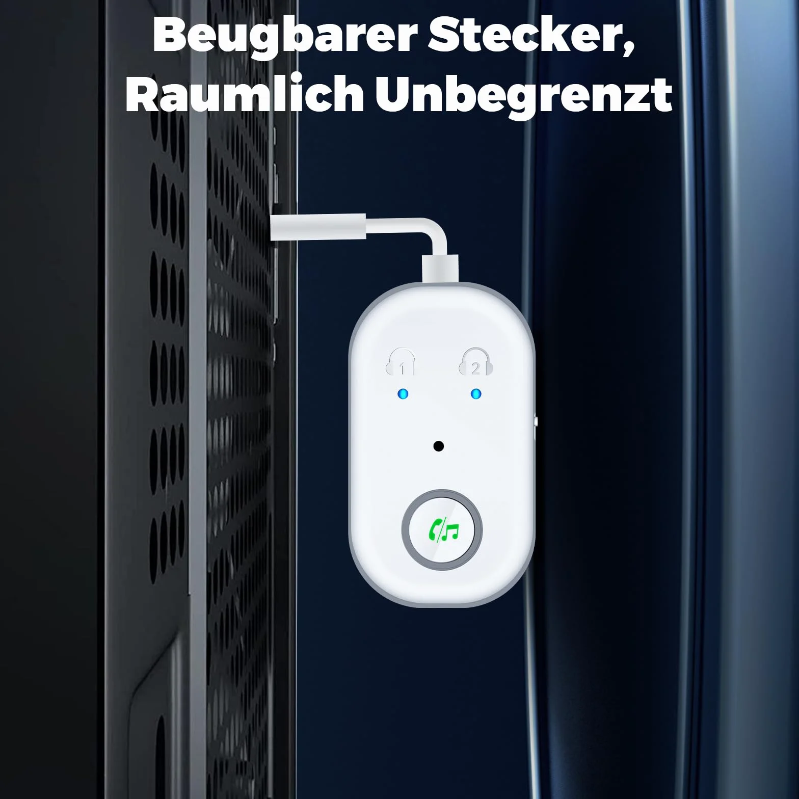 Adapter Bluetooth 5.3 2 w 1 Nadajnik Odbiornik AUX 3,5 mm do Telewizora Telefonu