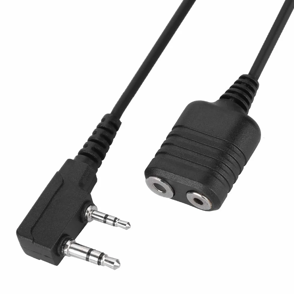 Bewinner Kabel mikrofonowy 2-pinowy do Walkie-Talkie z głośnikiem