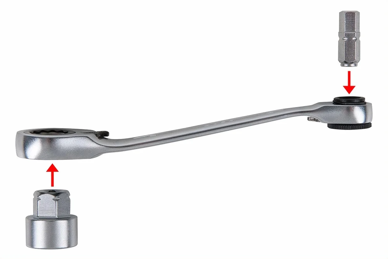 KS Tools 918.3050 1/4" + 11 mm klucz do gniazd przelotowych i zestaw bitów, 31-szt
