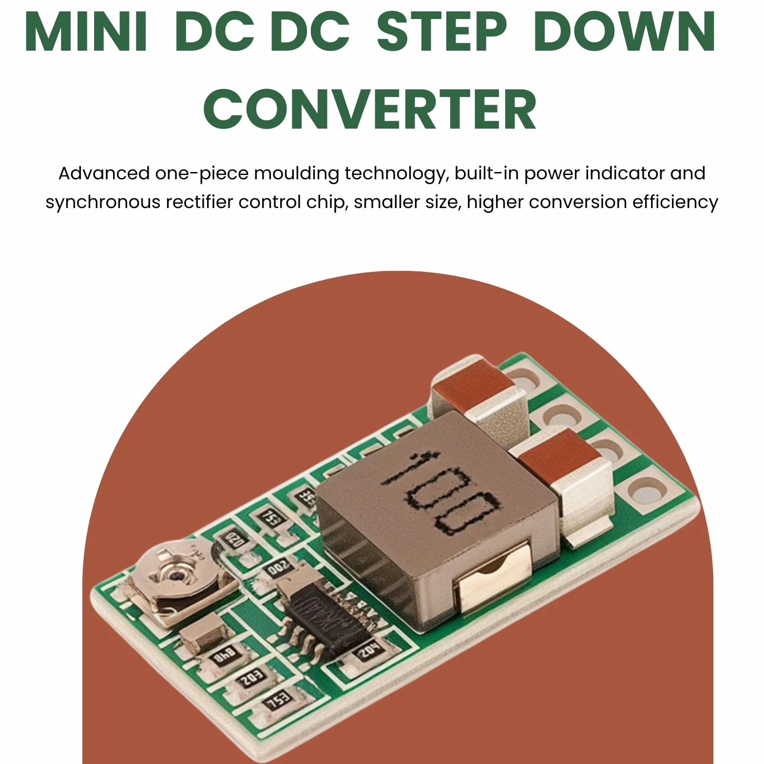 DC-DC Step Down Buck Konwerter 4,5–24V do 0,8–17V 5V 3A LAOMAO Mini Regulowany Transformator 3,3V 5V 9V 12V Zasilacz Moduł Zasilania (6-szt. zestaw)