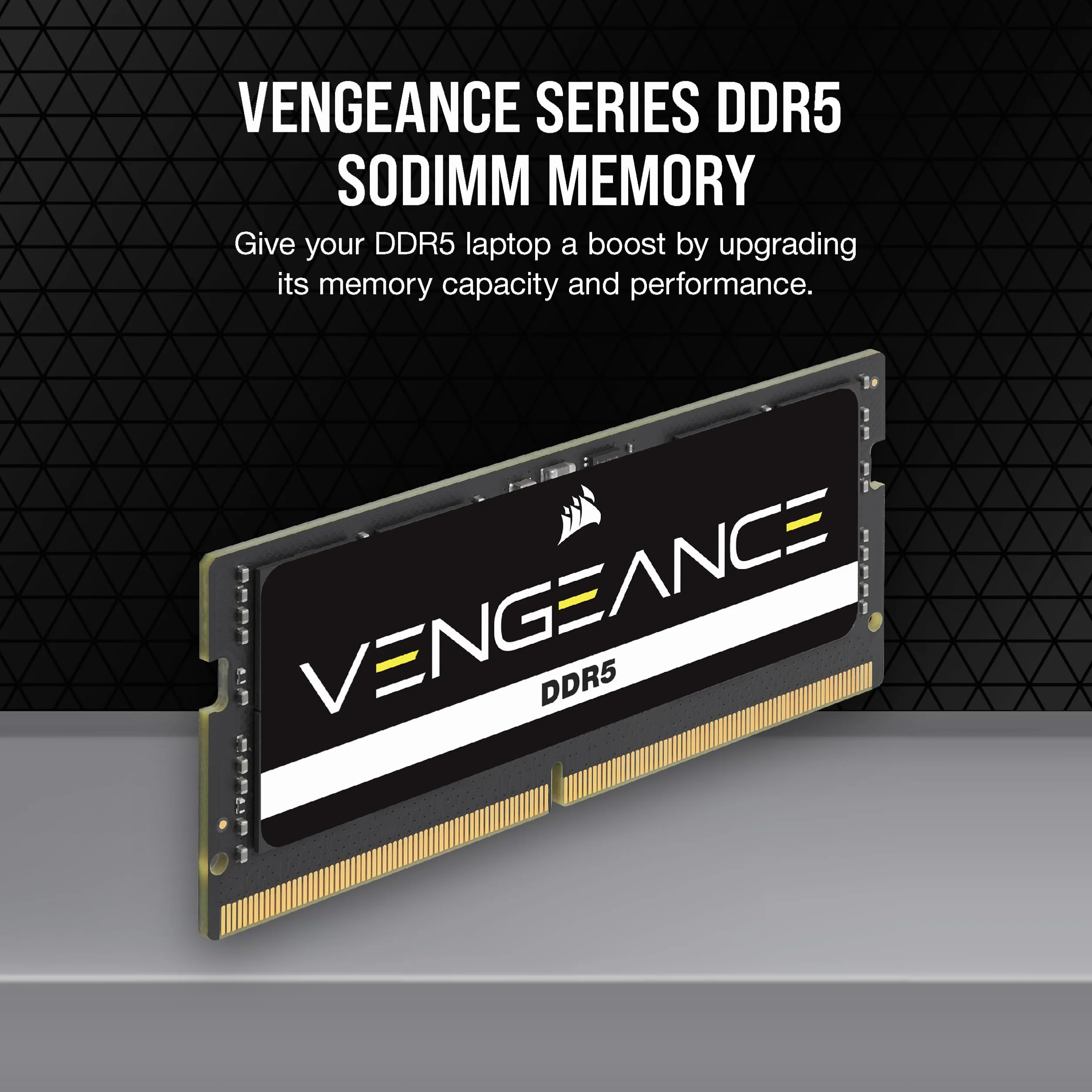 CORSAIR VENGEANCE DDR5 SODIMM 32GB 4800MHz C40 Pamięć Komputera Czarny