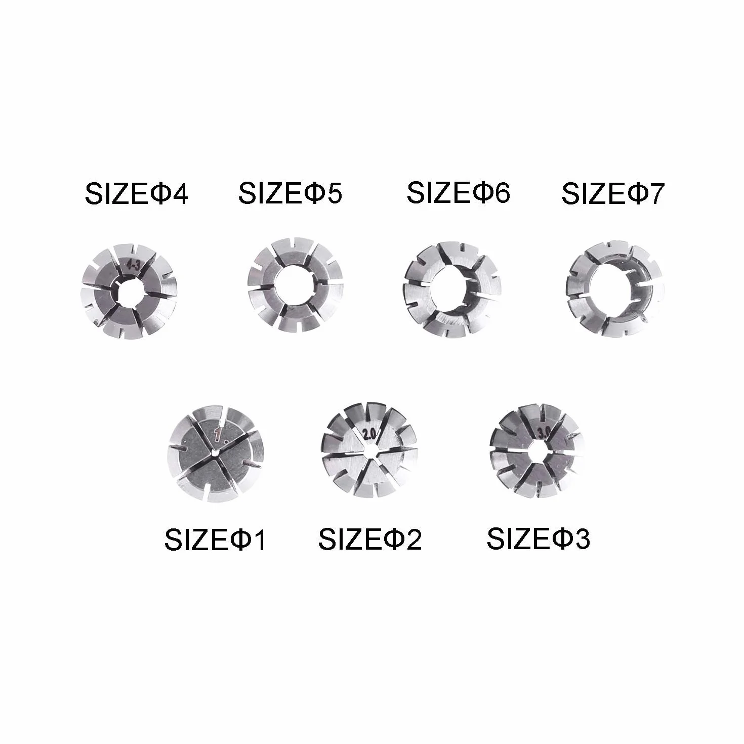 SainSmart Genmitsu zestaw tulei sprężynowych ER11 do grawerowania CNC, narzędzie tokarskie, 1 mm, 7 szt
