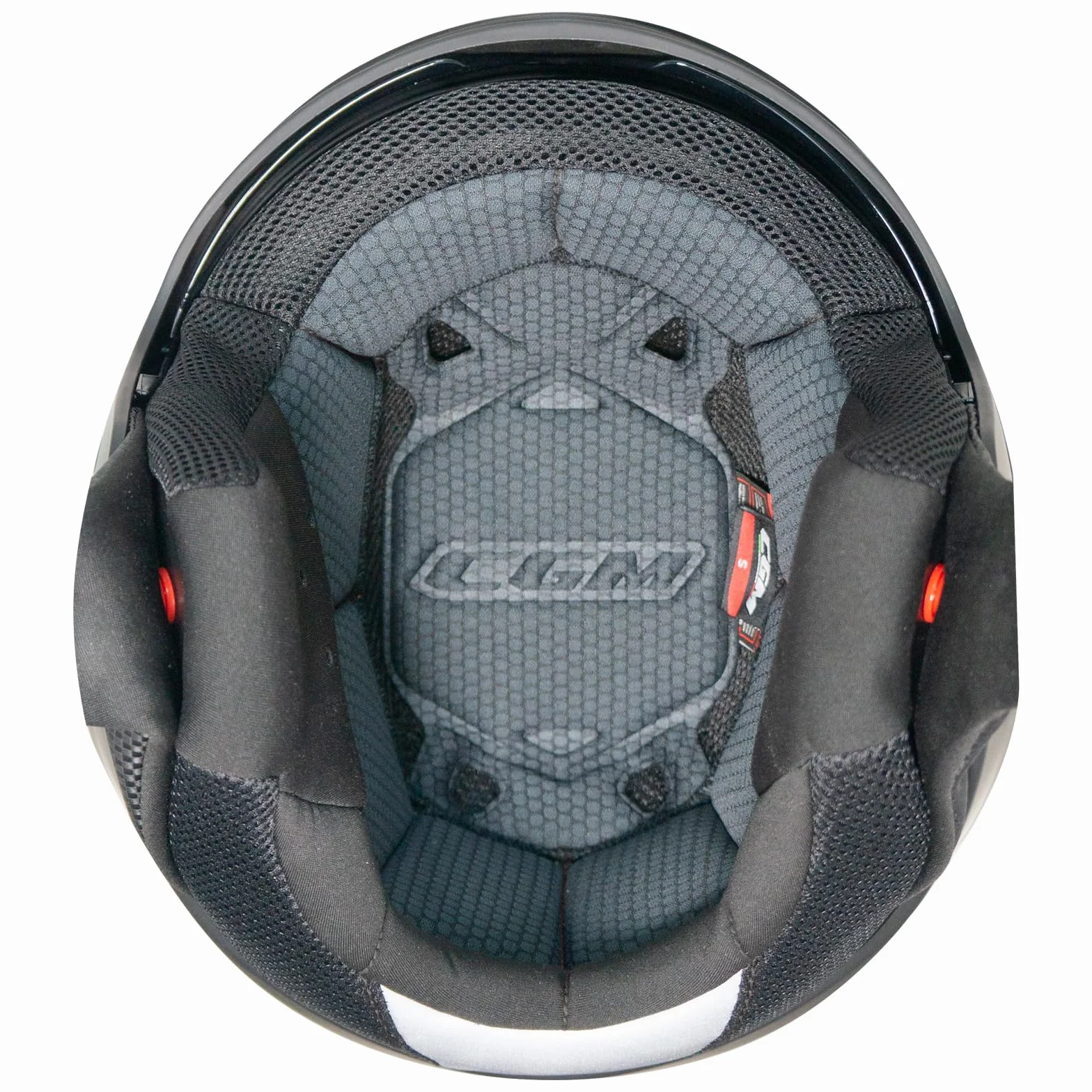 CGM Kask z otwartą twarzą, 126 x IPER ALERT, czarny, neonowo-żółty matowy, XL (60 cm)