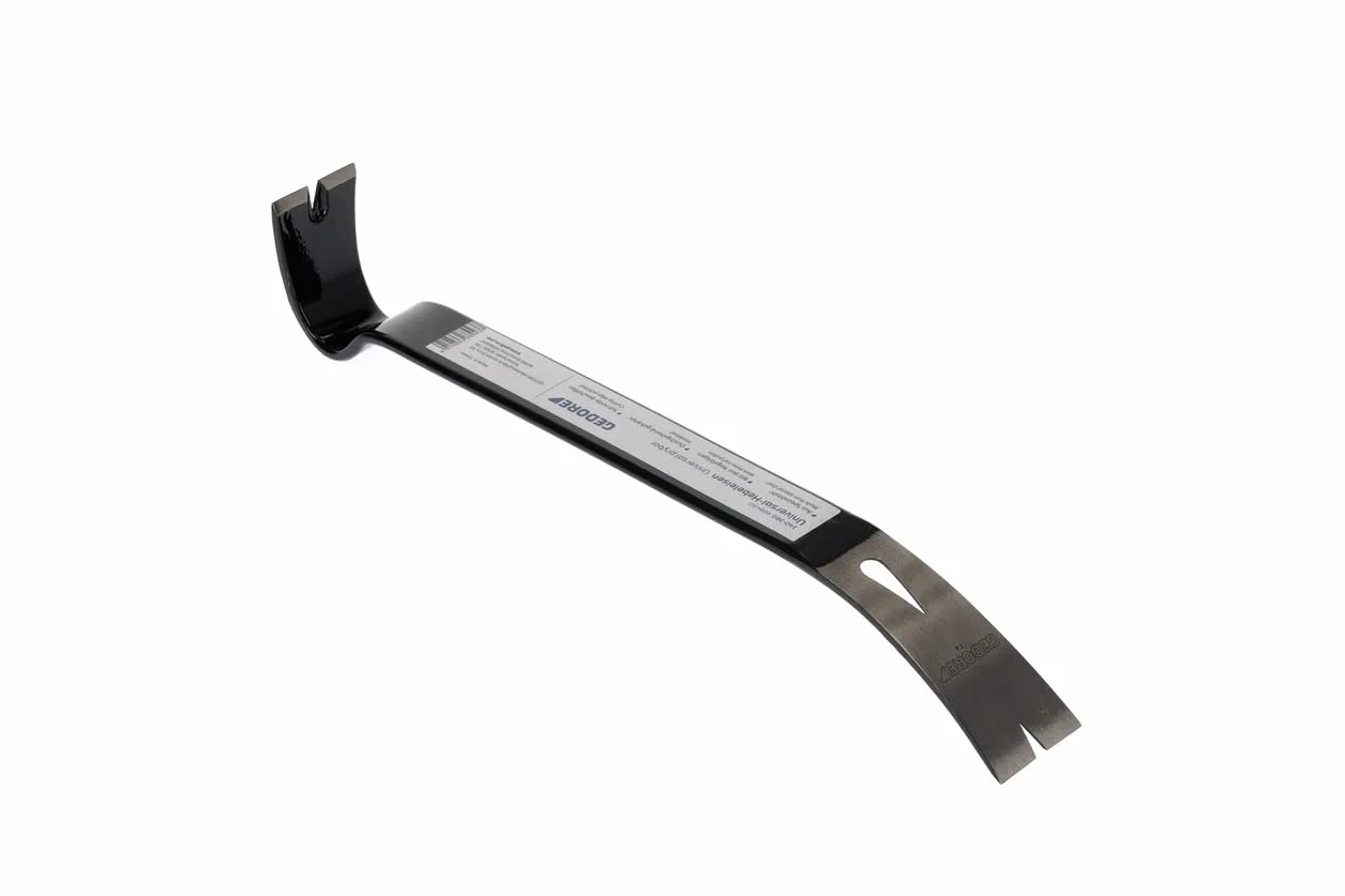 GEDORE Uniwersalna dźwignia ze stali, z 3 prowadnicami gwoździ i szlifowanym ostrzem, długość 38 cm, czarna