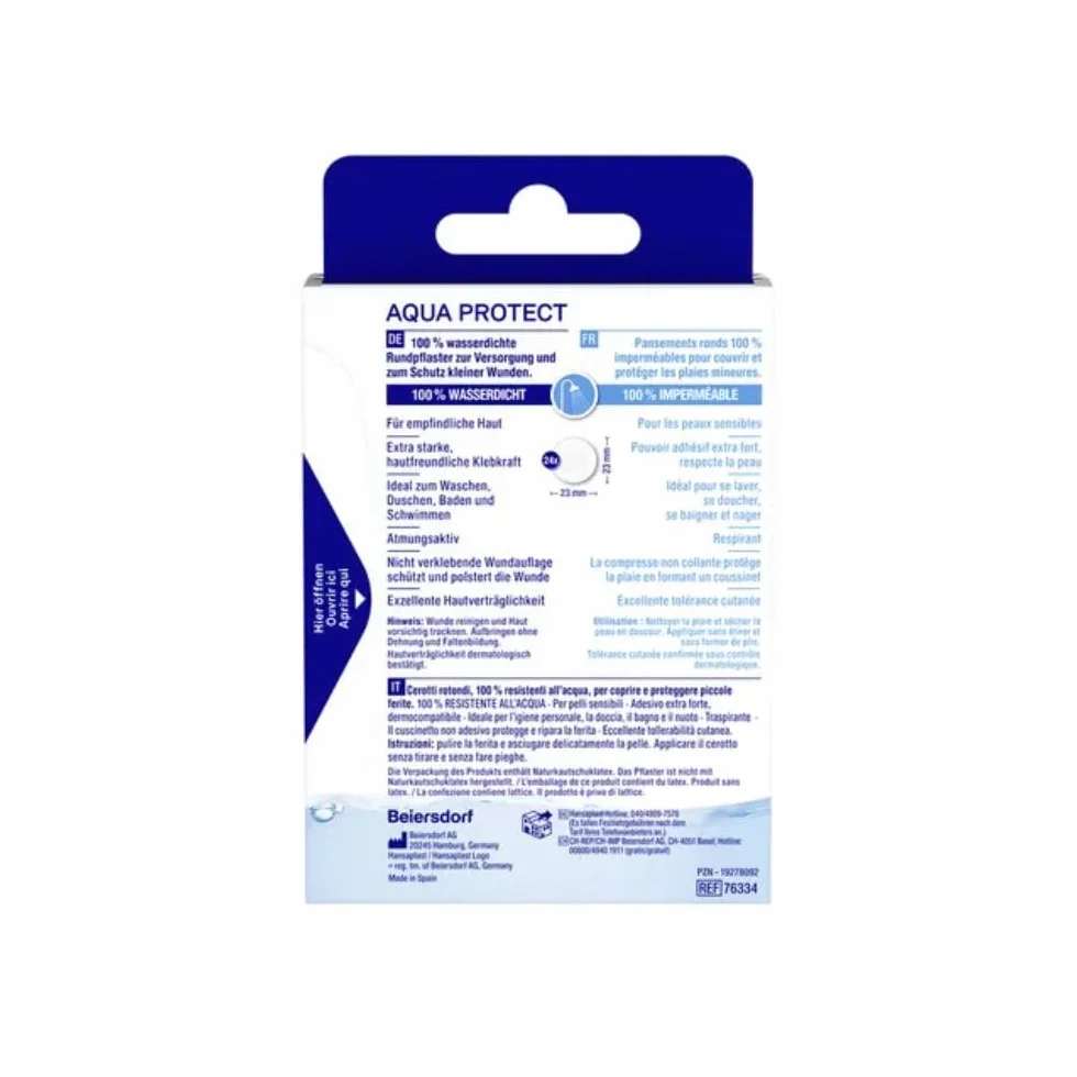 Hansaplast Aqua Protect plaster okrągły 24 paski