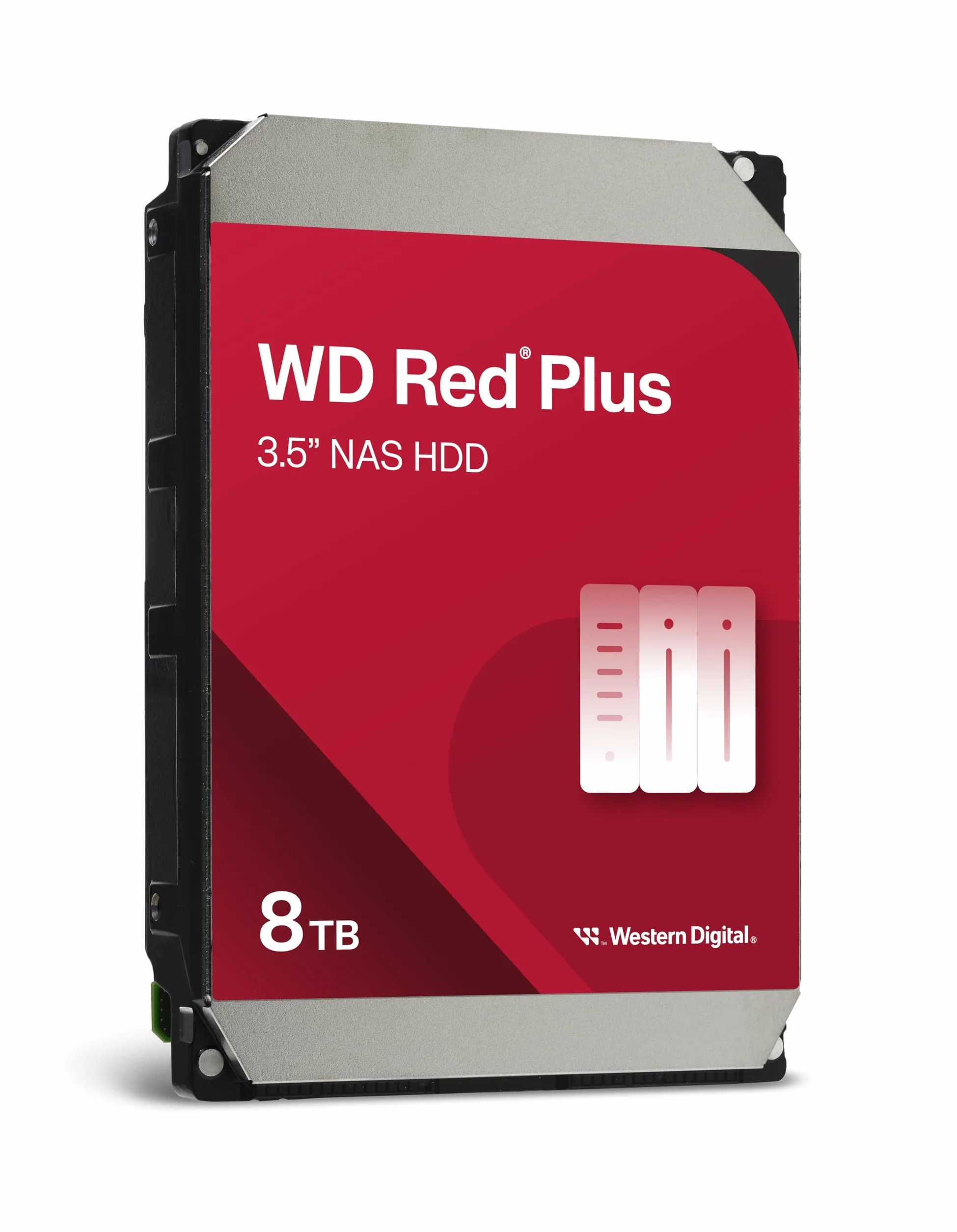 WD Red Plus 8TB NAS 3.5" wewnętrzny dysk twardy 5400 obr/min SATA 6 Gb/s CMR 256 MB cache