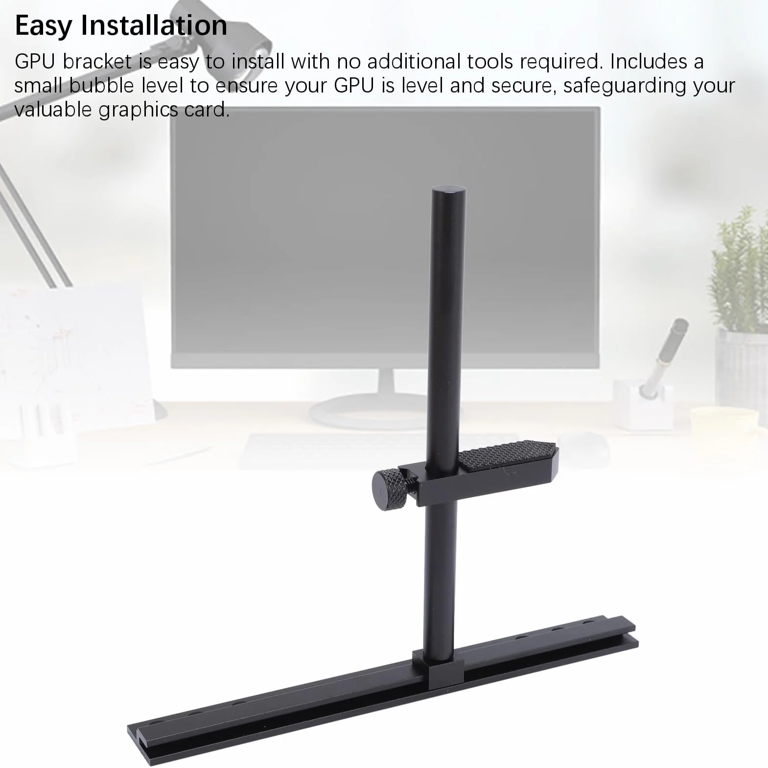 XUMIUZIY Obsługa Karty Graficznej, Obsługa Obsługi GPU Stabilna z Poziomem dla 9 Cm 12 Cm 14 (BLACK)