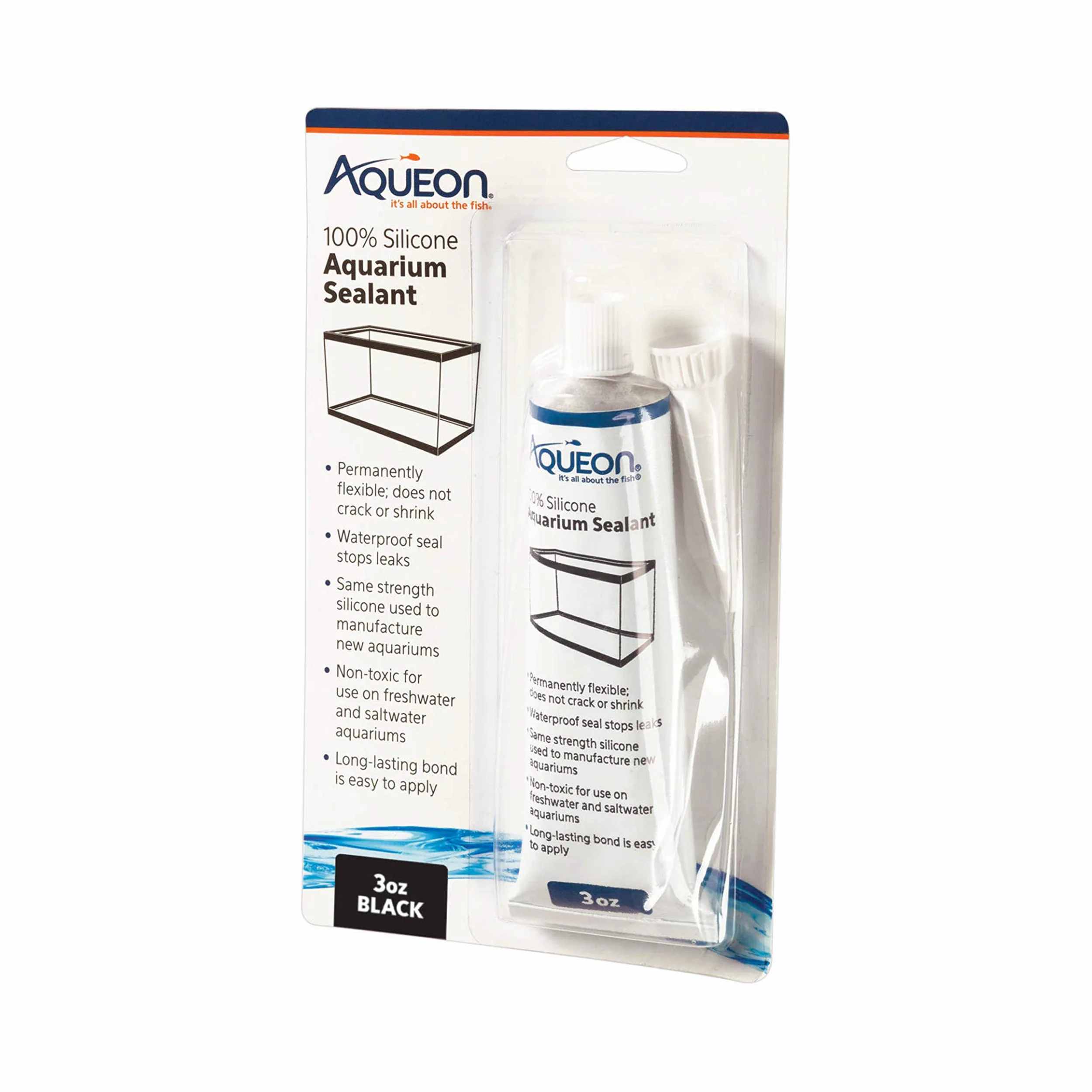 Aqueon Akwarium silikonowy uszczelniacz czarny 85 g