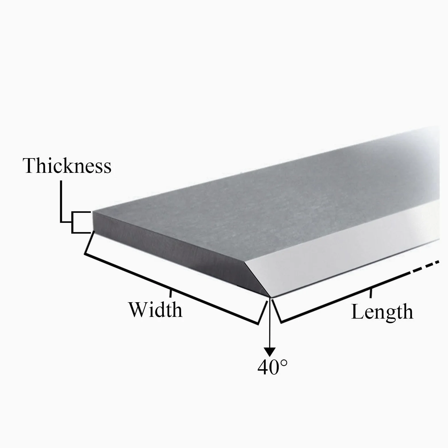 Noże strugarskie HSS 210x20x3 mm, zamienne do ostrzy strugarskich przemysłowych i wyrówniarek lub wszystkich strugarek o grubości 210, 3 szt