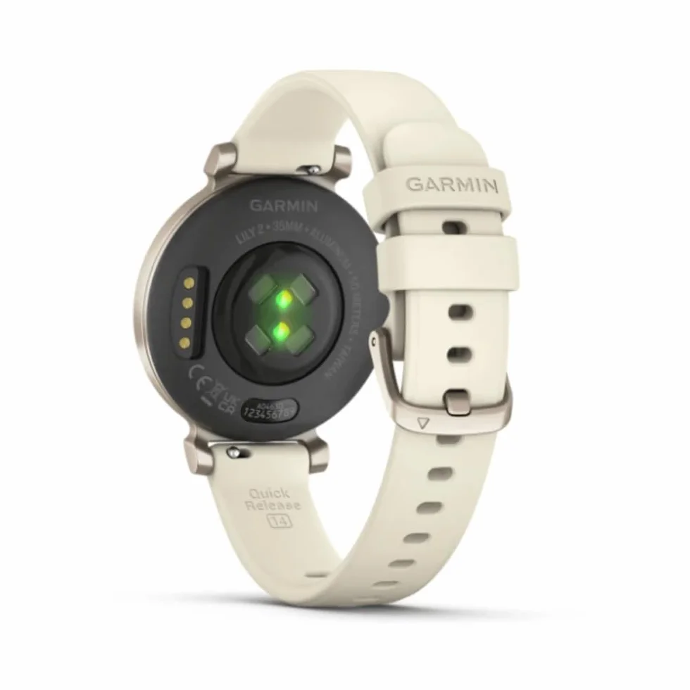 Garmin Lily 2 Smartwatch Fitness, Cream Gold/Coconut