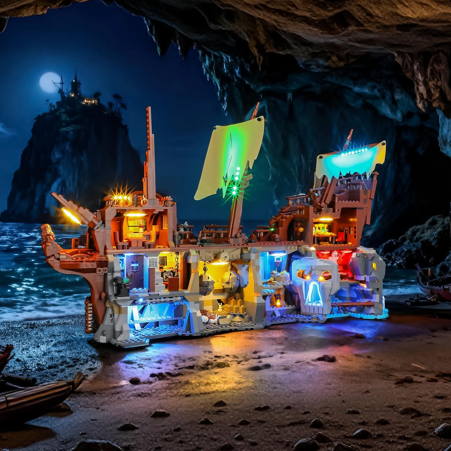BRIKSMAX Oświetlenie LED do Lego Ideas Die Goonies 21363, kompatybilny zestaw świateł do klocków – bez zestawu Lego, dekoracyjne światło premium do modelarstwa, dekoracja domu, prezent dla dorosłych