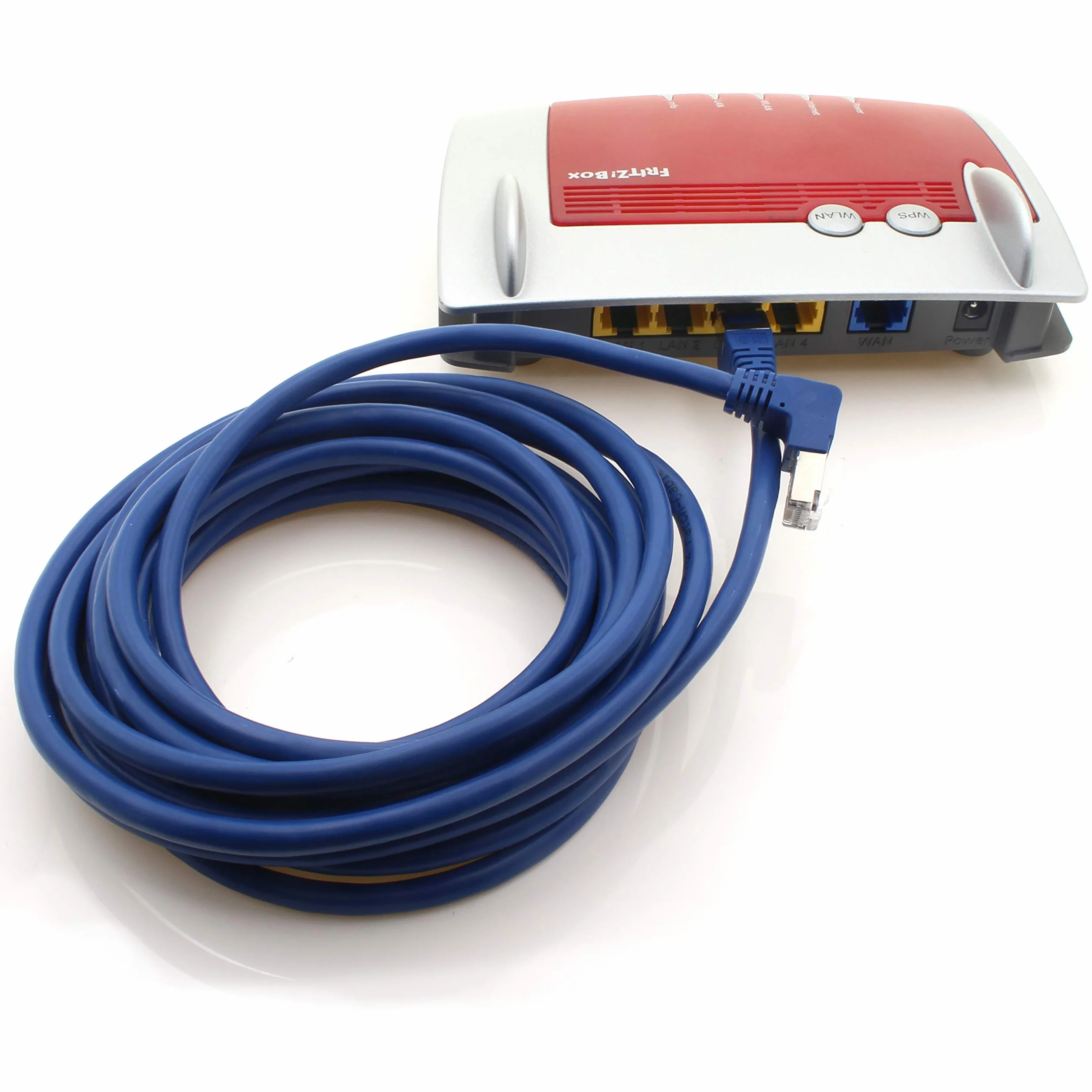 Kabel sieciowy Cat.6 kąt 90 stopni 2m SFTP PIMF 1000Mbit/s RJ45 niebieski
